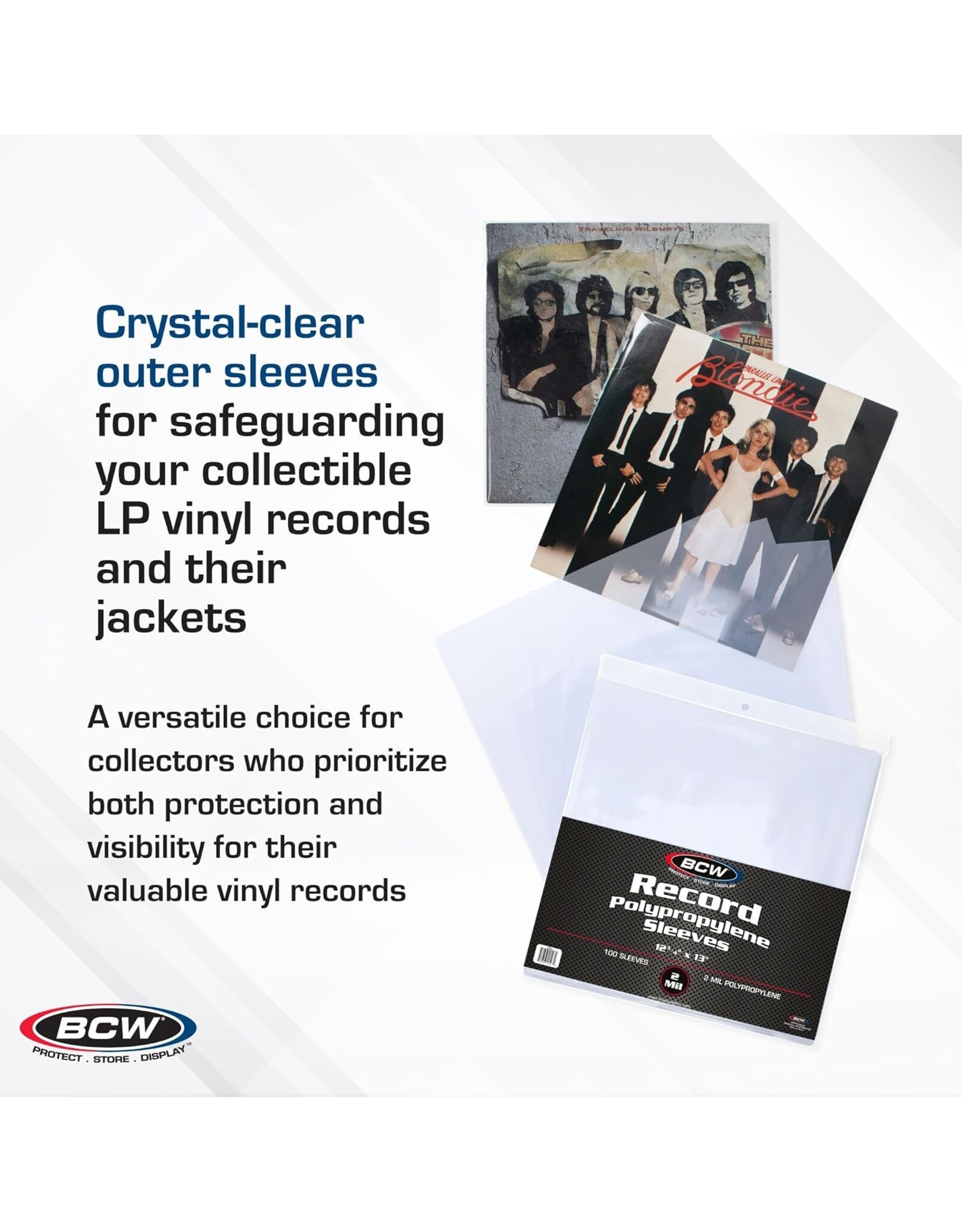 BCW / Record Polypropylene Outer Sleeves (100 Pack)