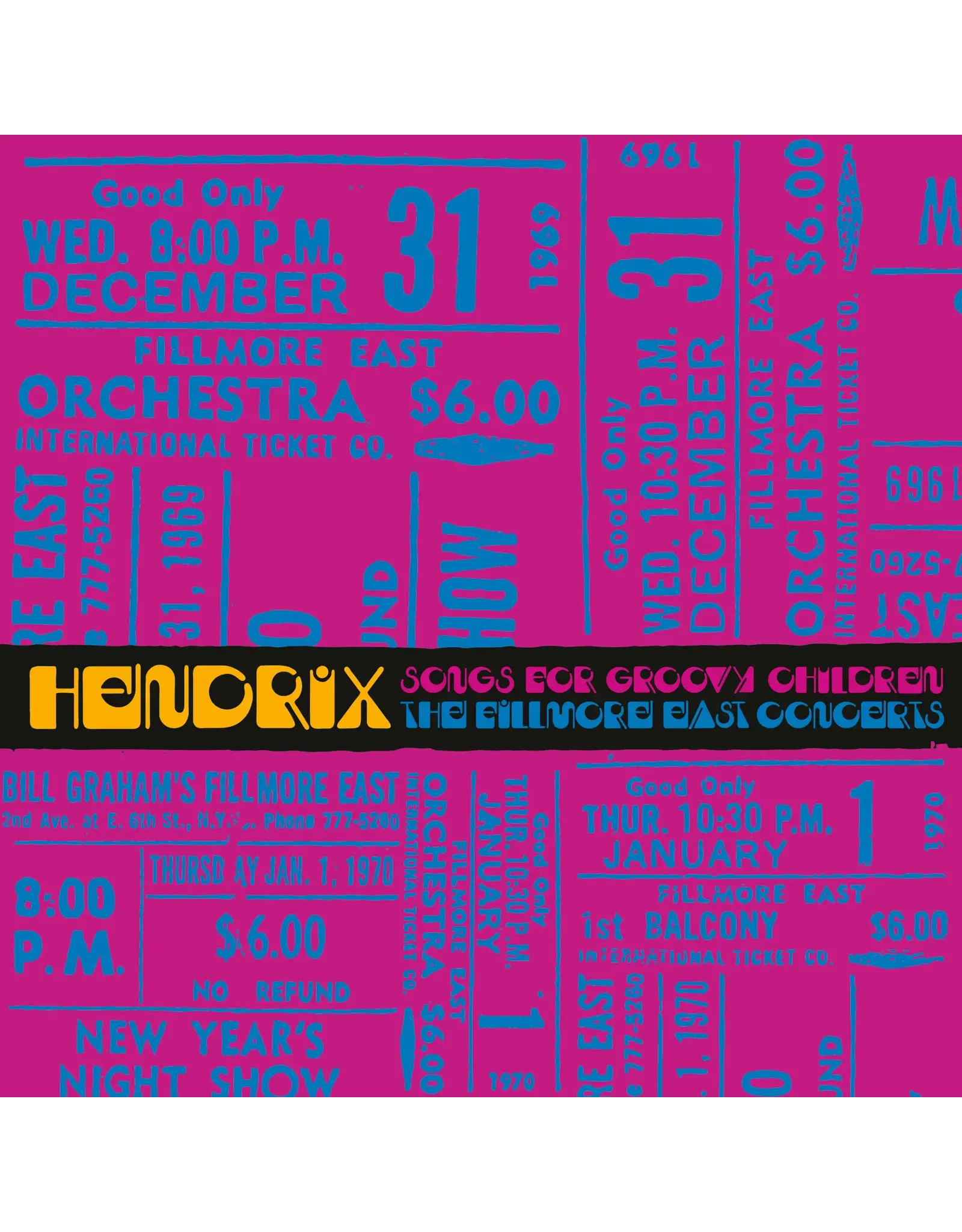 Jimi Hendrix - Songs For Groovy Children: Fillmore East Concerts (RSD) [Swirl Vinyl]