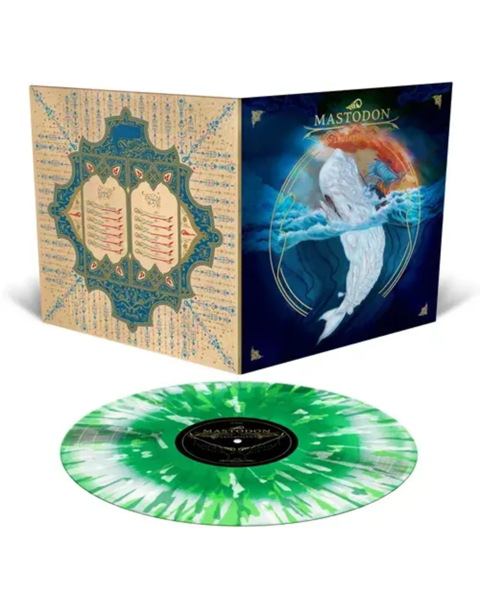 Mastodon - Leviathan (White and Kelly Green Splatter Vinyl)