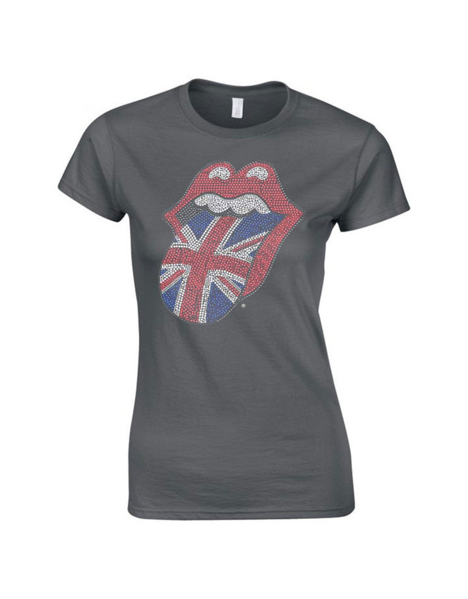 Rolling Stones / Classic Logo Women's Rhinestone Tee