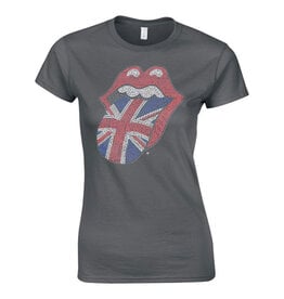 Rolling Stones / Classic Logo Women's Rhinestone Tee