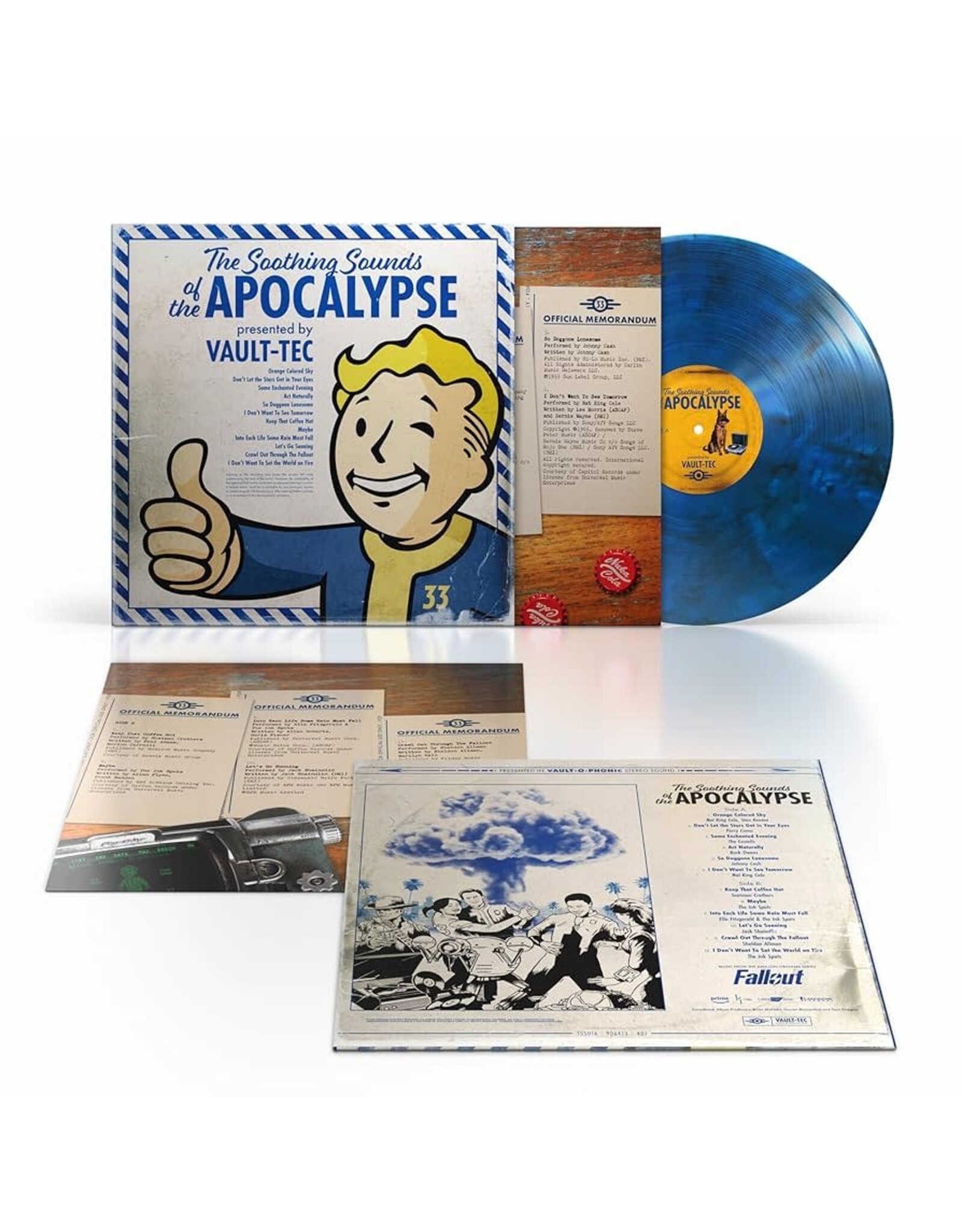 Various - Fallout: The Soothing Sounds Of The Apocalypse [Blue Smoke Vinyl]
