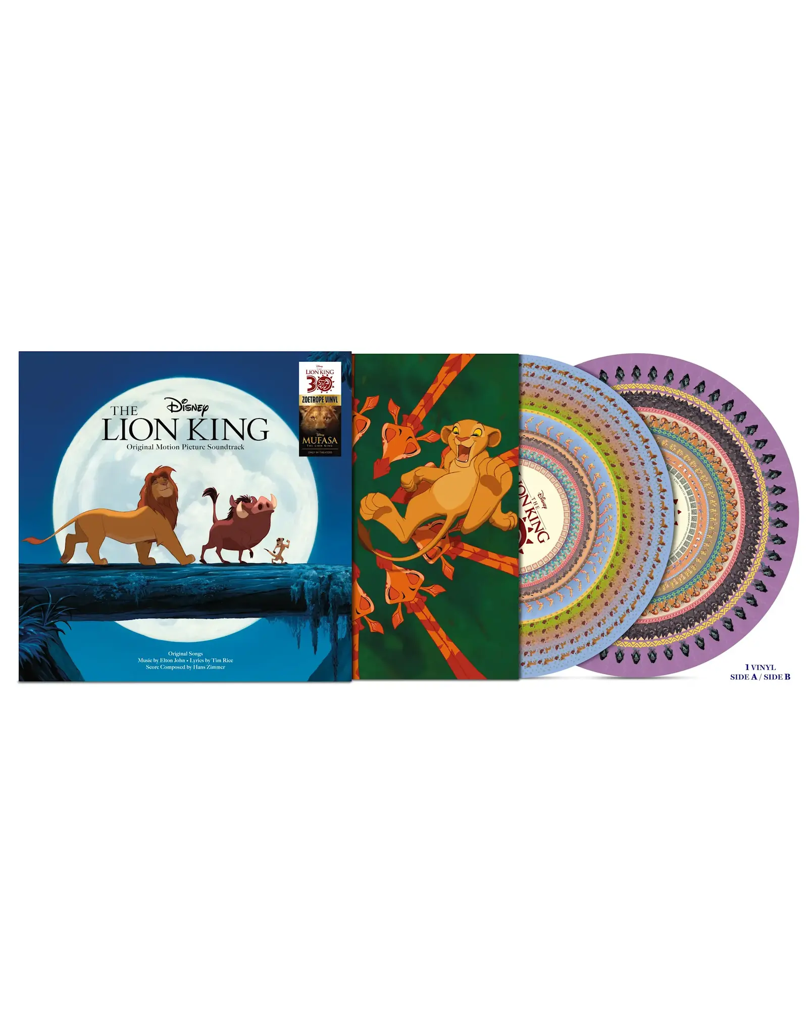 ライオン・キング Lion King レコード 30th周年 ズートロープ仕様 Amazon.com: Lion King: 30th Anniversary (Original Soundtrack