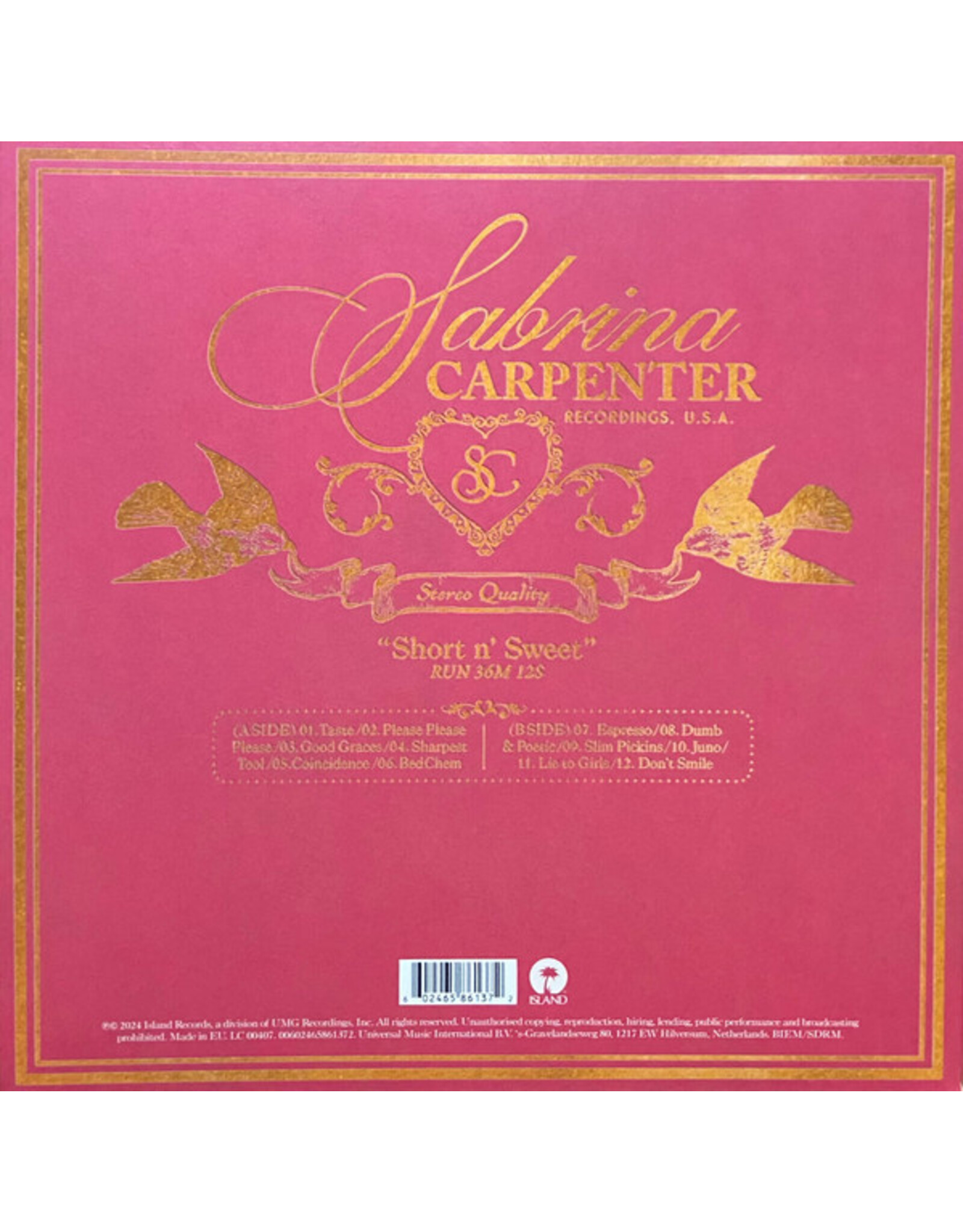 Sabrina Carpenter - Short N' Sweet (Vintage Coke Bottle