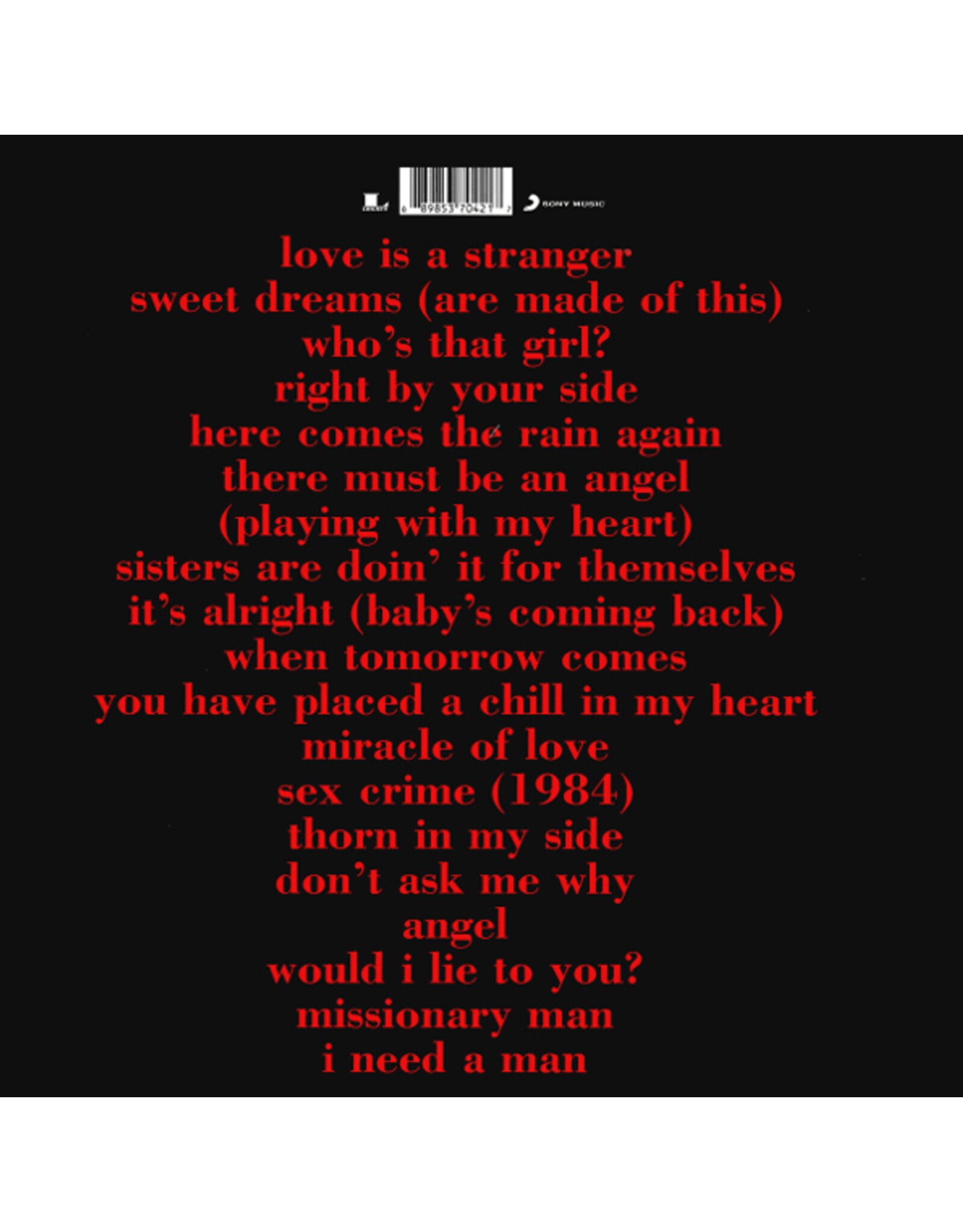 Eurythmics - Greatest Hits (2016 Remaster)