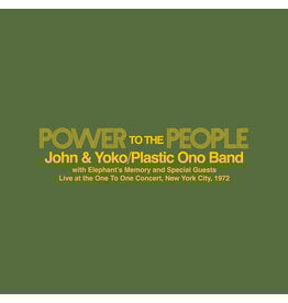John & Yoko / The Plastic Ono Band / Elephant's Memory - Power To The People - Live at the One-To-One Concert, New York City, 1972 (Record Store Day) [Yellow Vinyl]