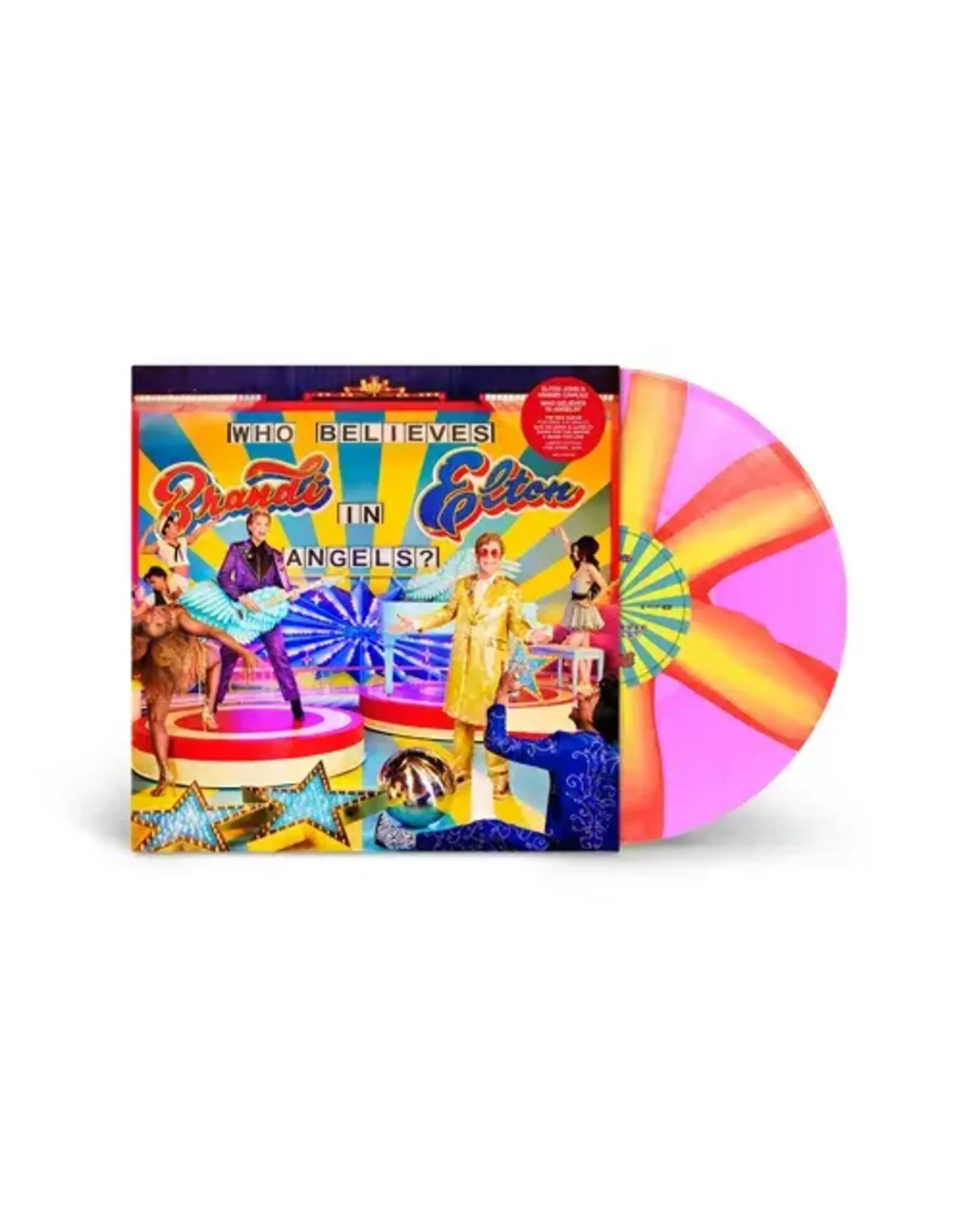 Elton John & Brandi Carlile - Who Believes In Angels? (Exclusive Pink Pinwheel Vinyl)
