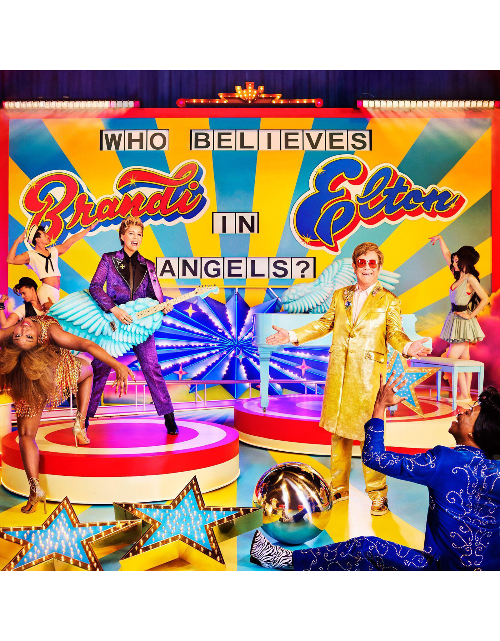 Elton John & Brandi Carlile - Who Believes In Angels? (Exclusive Pink Pinwheel Vinyl)