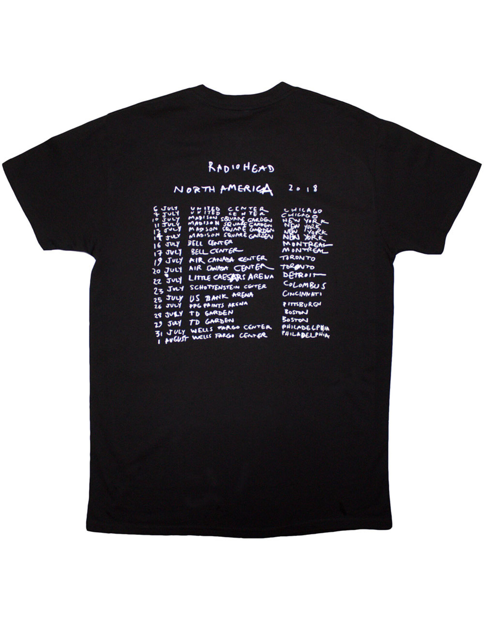 Radiohead / Modified Bear Crest 2018  Tour Tee