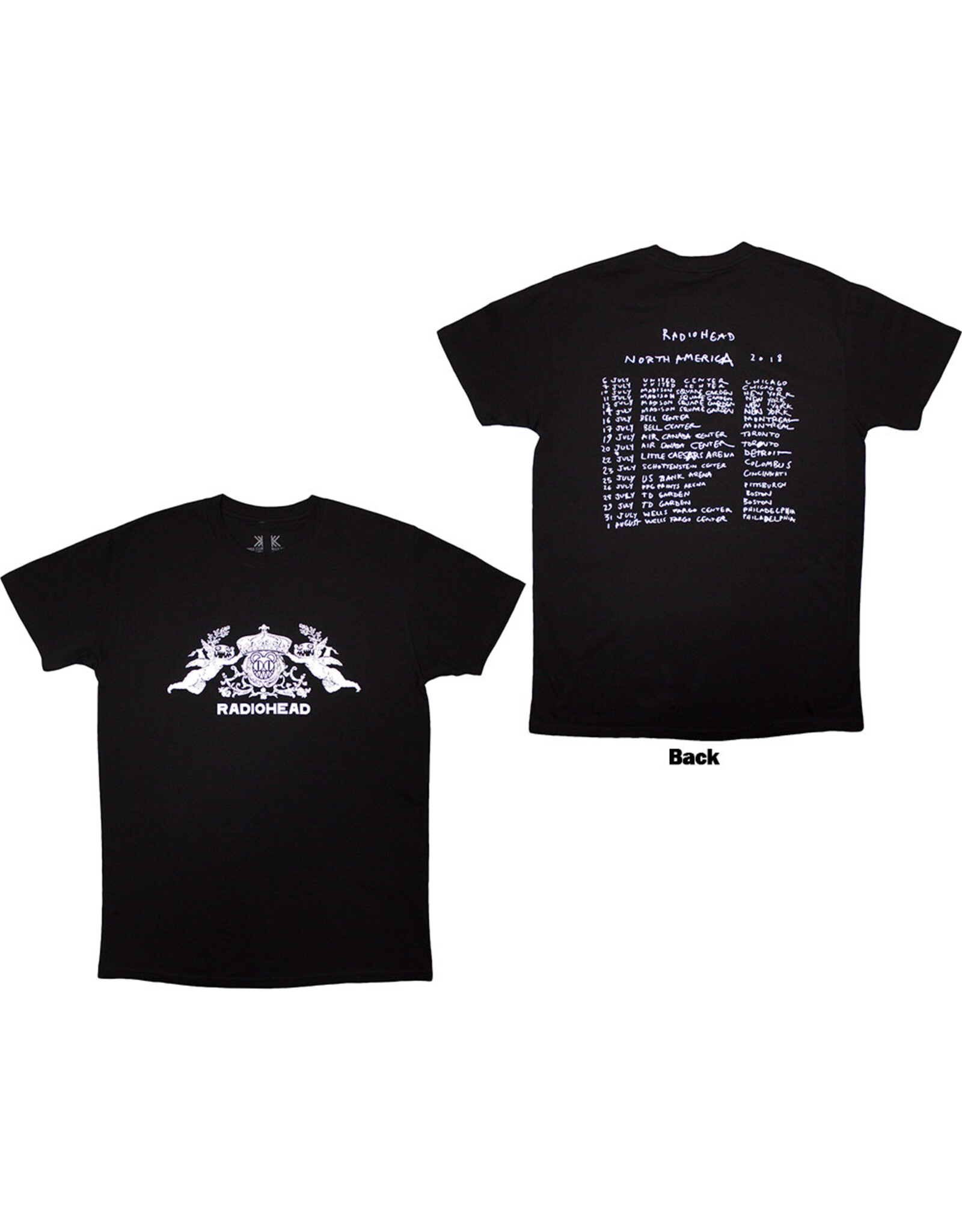 Radiohead / Modified Bear Crest 2018  Tour Tee
