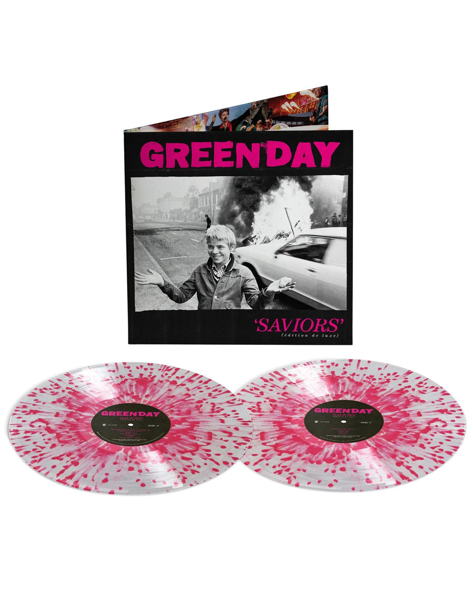 Green Day - Saviors (Deluxe Edition) [Exclusive Clear & Pink Splatter Vinyl]