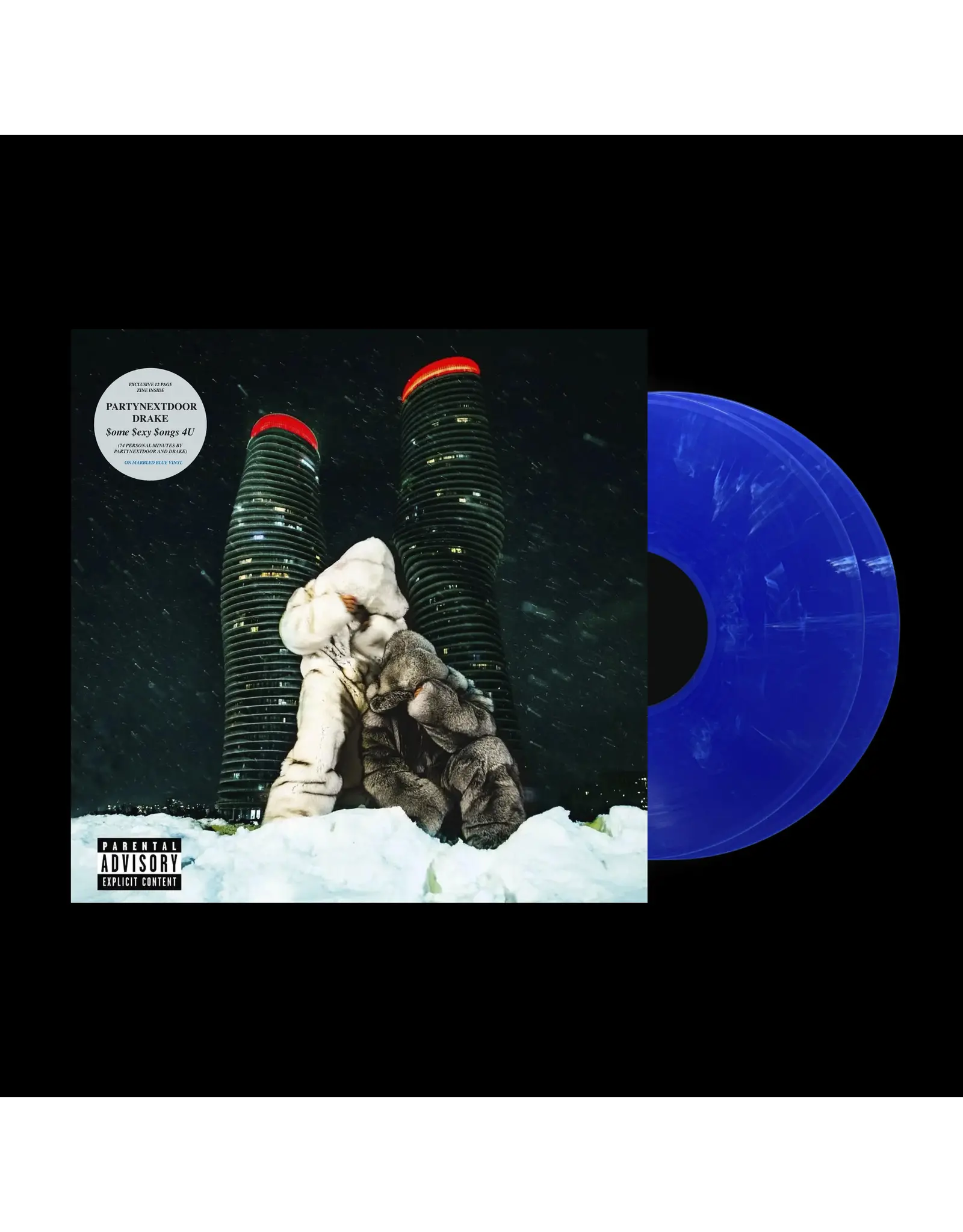 PARTYNEXTDOOR  / Drake  - $ome $exy $ongs 4 U (Exclusive Blue Marbled Vinyl)