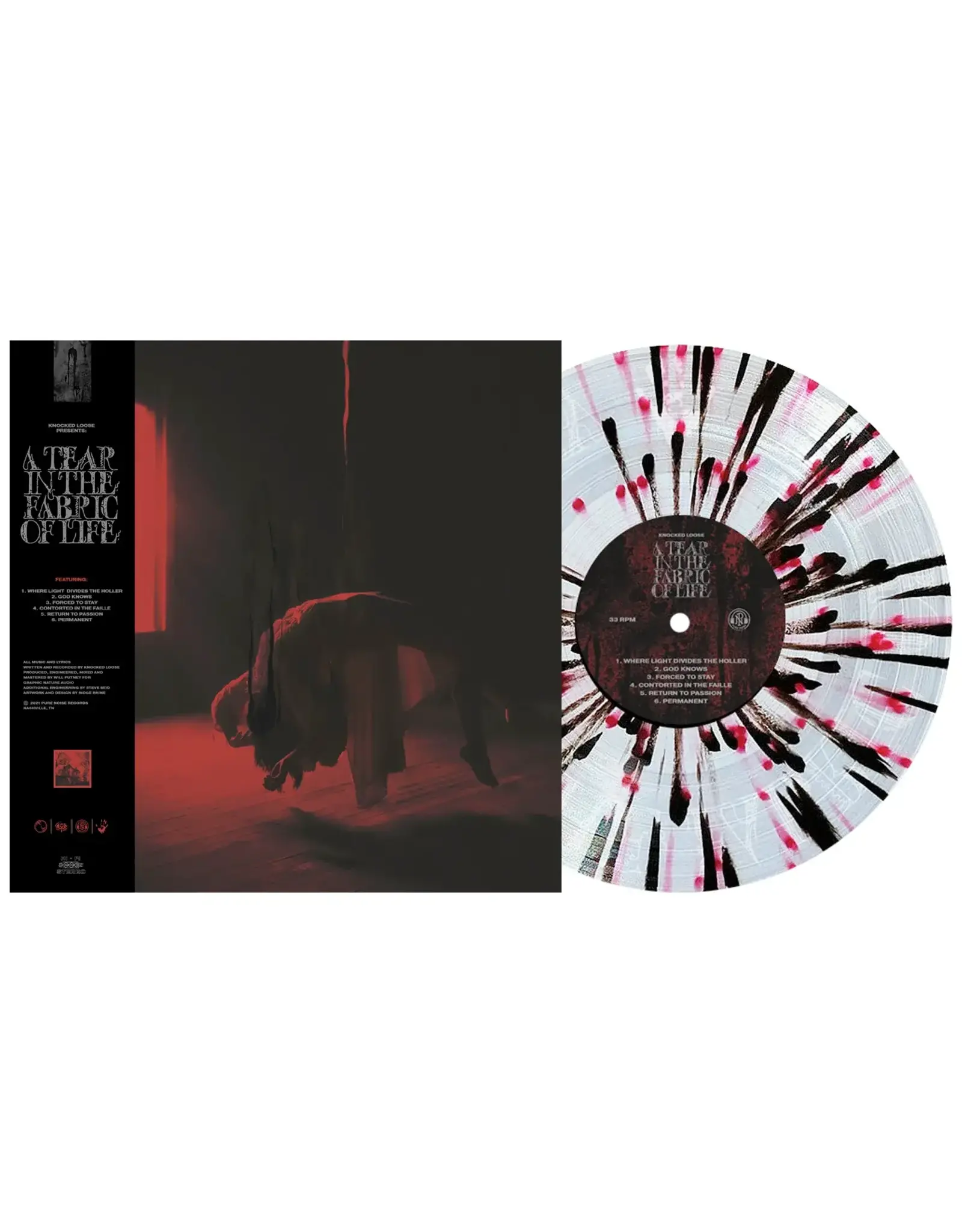 Knocked Loose - A Tear In The Fabric Of Life (Black & Blood Splatter Vinyl)