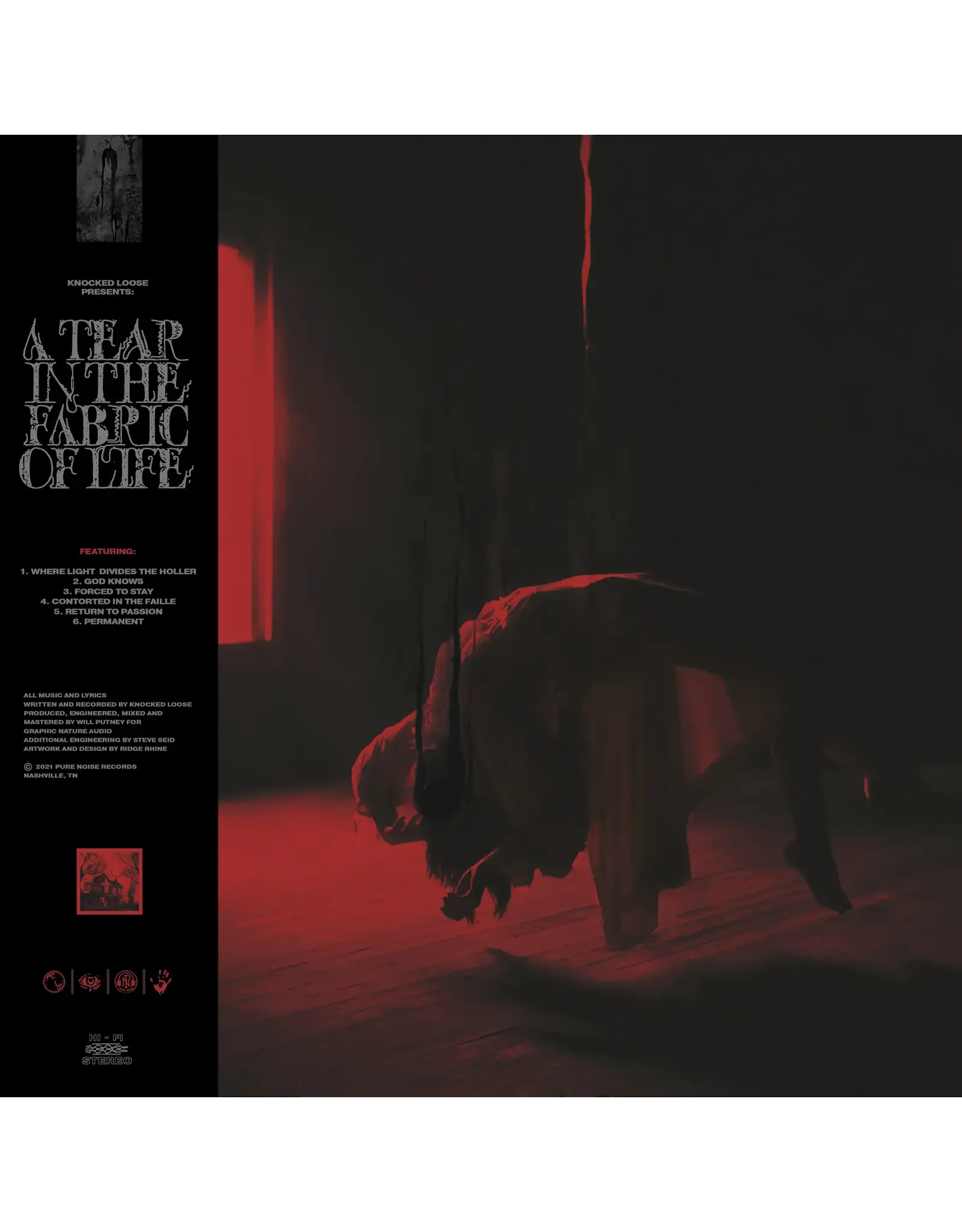 Knocked Loose - A Tear In The Fabric Of Life (Black & Blood Splatter Vinyl)