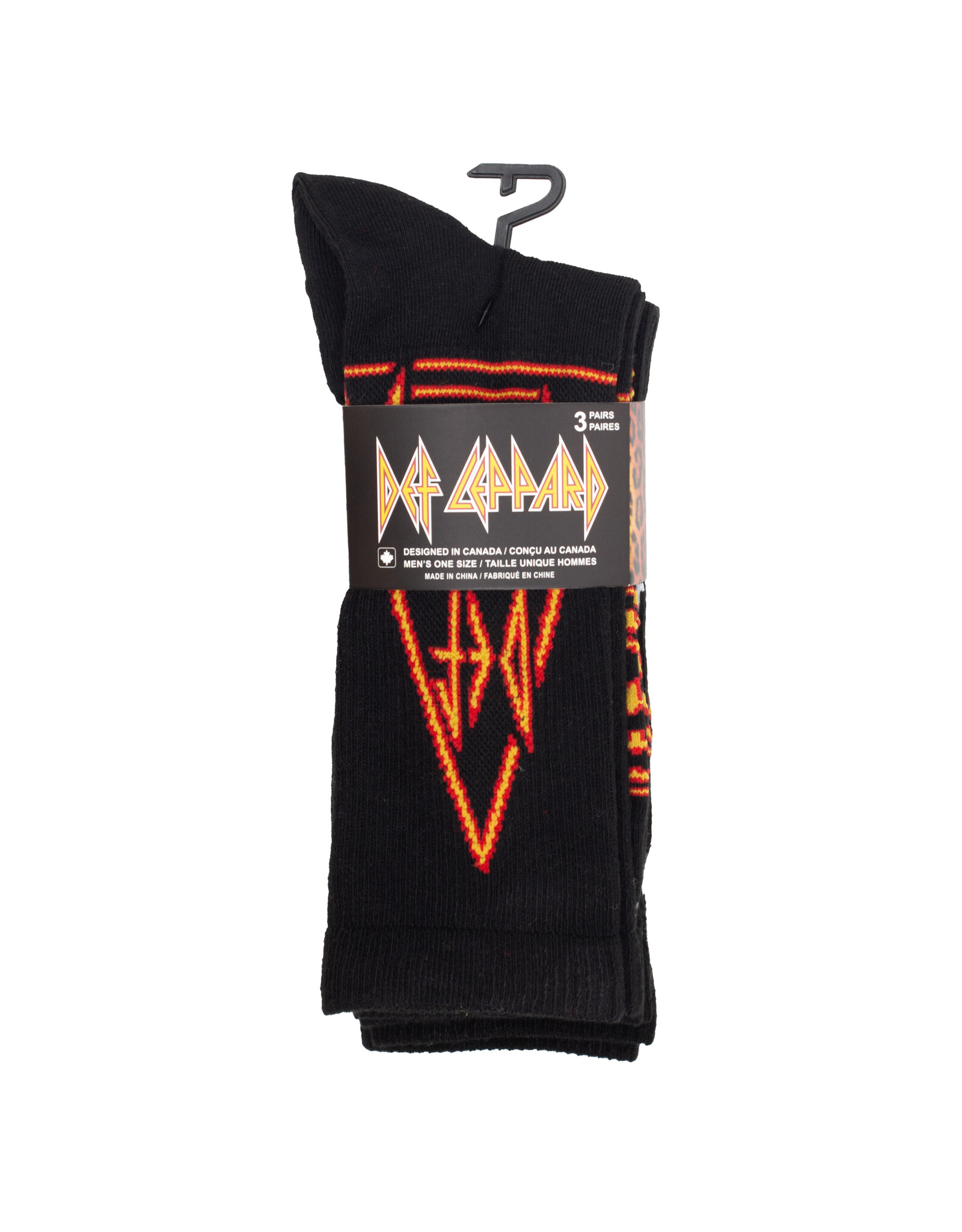 Def Leppard / Logo Crew Socks Multipack