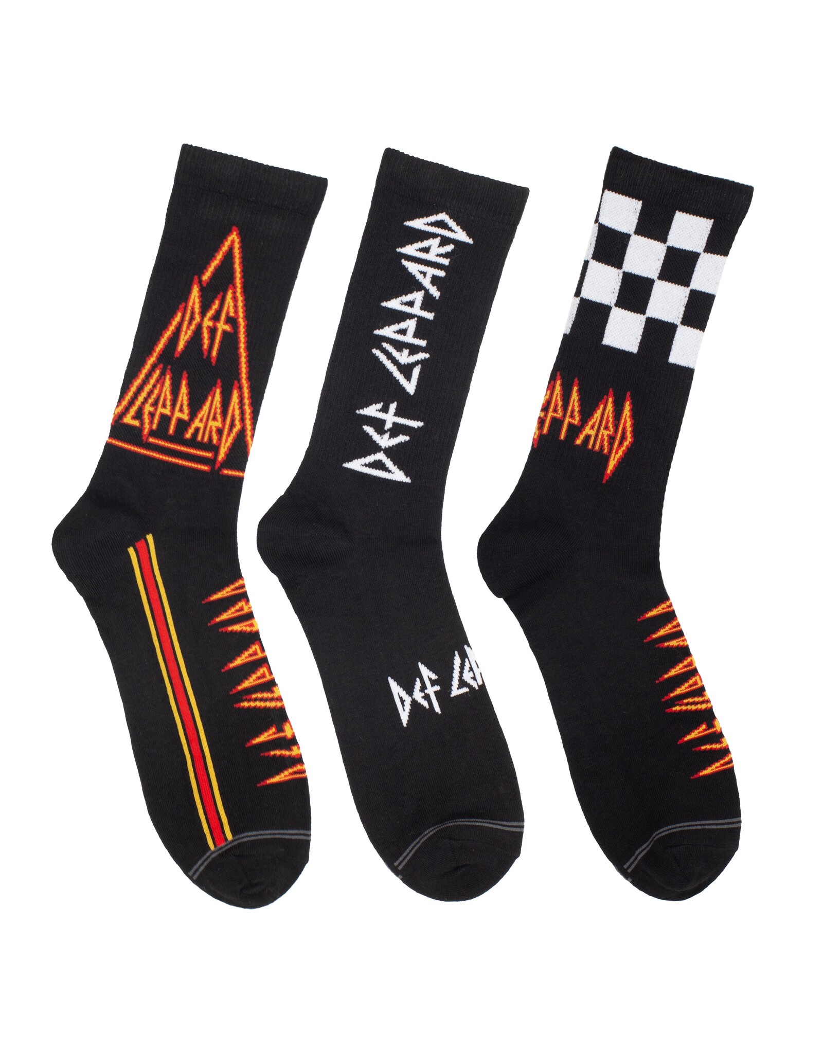 Def Leppard / Logo Crew Socks Multipack
