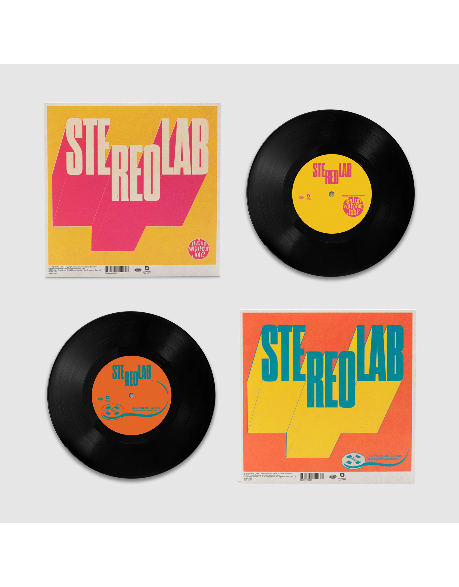 Stereolab – Fed Up With Your Job? 7” Stereolab - Fed Up With Your Job / Constant And Uniform