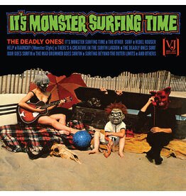 The Deadly Ones - It's Monster Surfing Time (Exclusive Pumpkin Vinyl)
