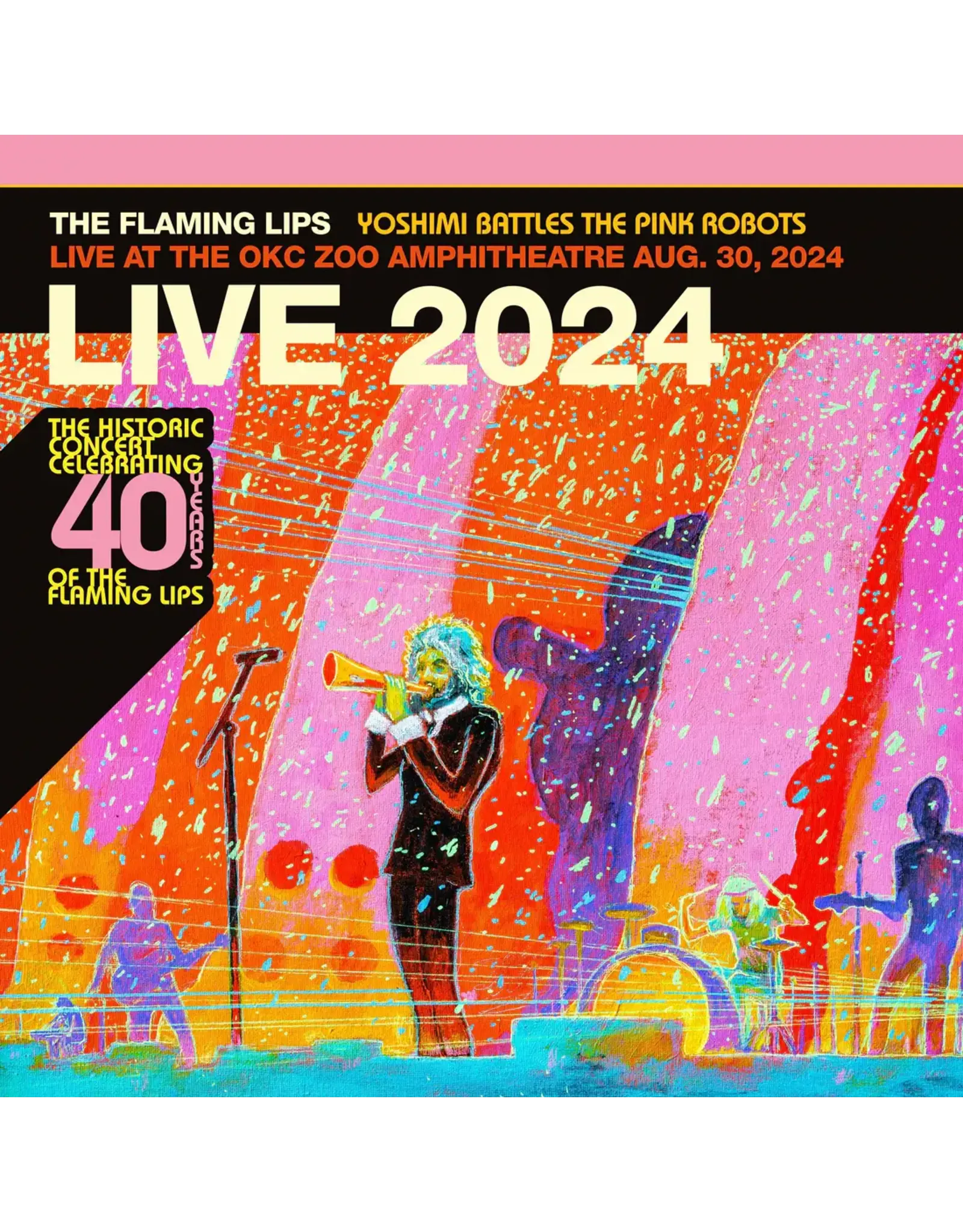 The Flaming Lips -  Yoshimi Battles The Pink Robots: Live at the Zoo Amphitheatre, Oklahoma City, August 30, 2024 (RSD Black Friday) [Highlighter Yellow Vinyl]