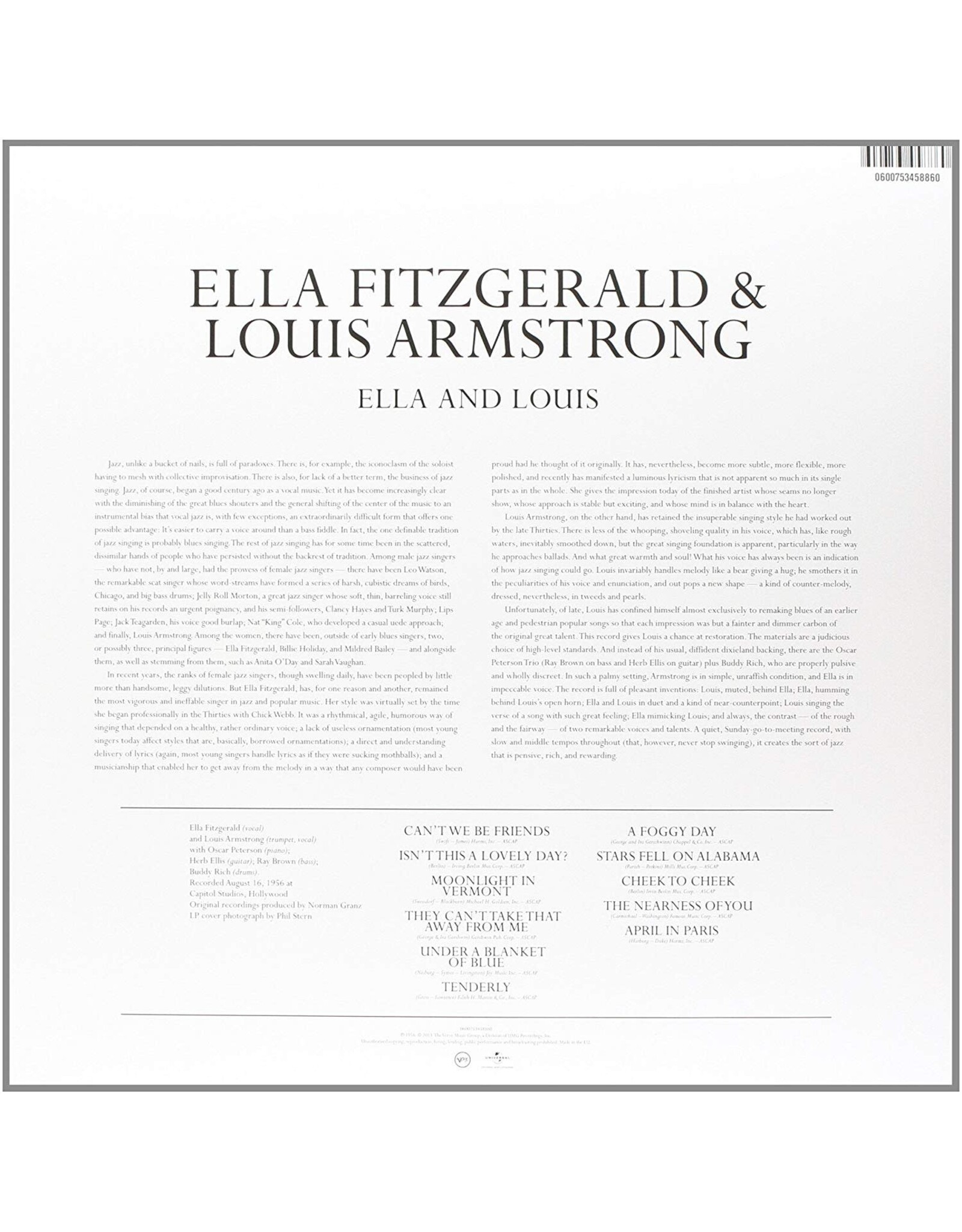 Ella Fitzgerald & Louis Armstrong - Ella & Louis