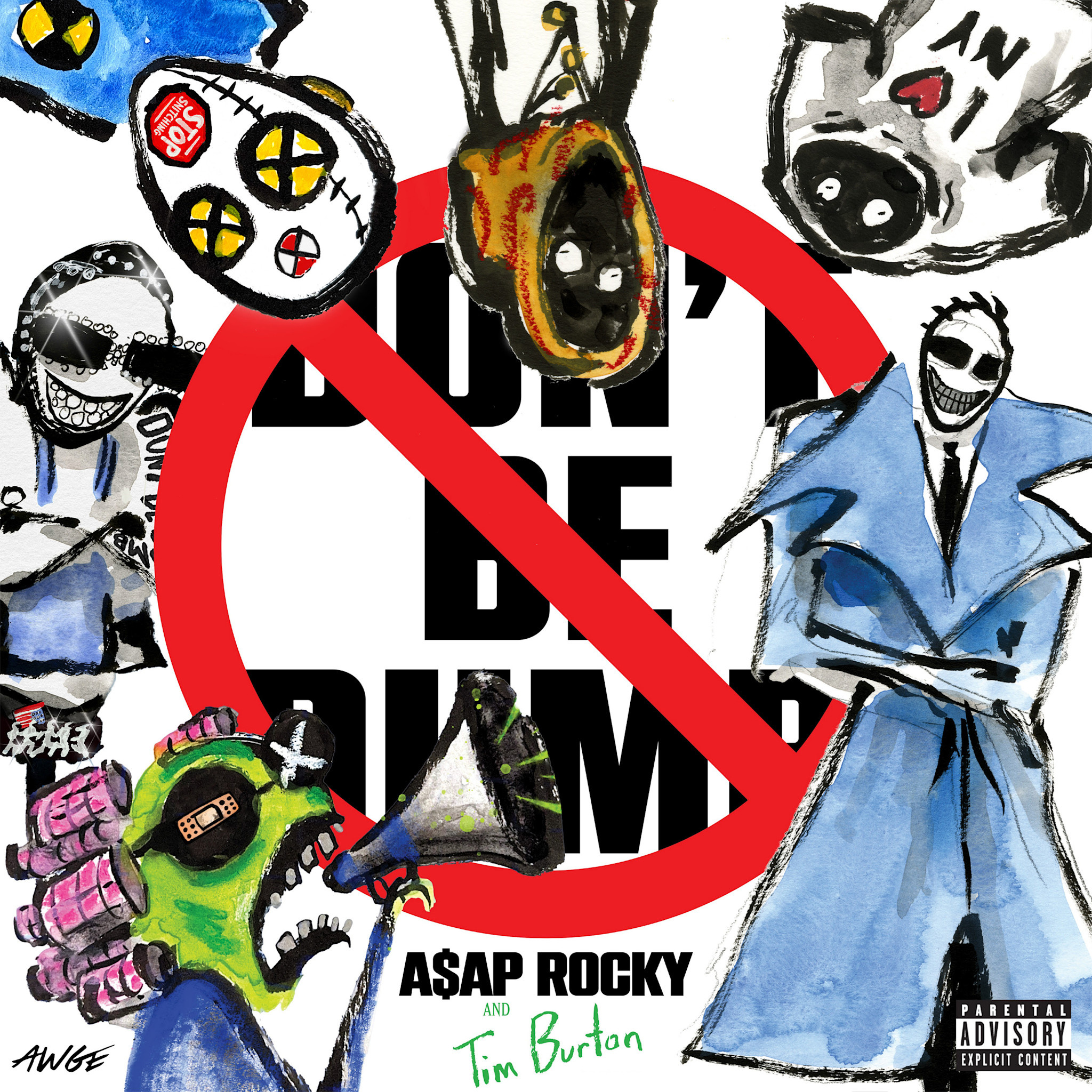 ASAP Rocky Don't Be Dumb 2LP 限定コラボ別ジャケット A$AP Rocky - Don't Be Dumb (Black & White Vinyl) - Pop Music