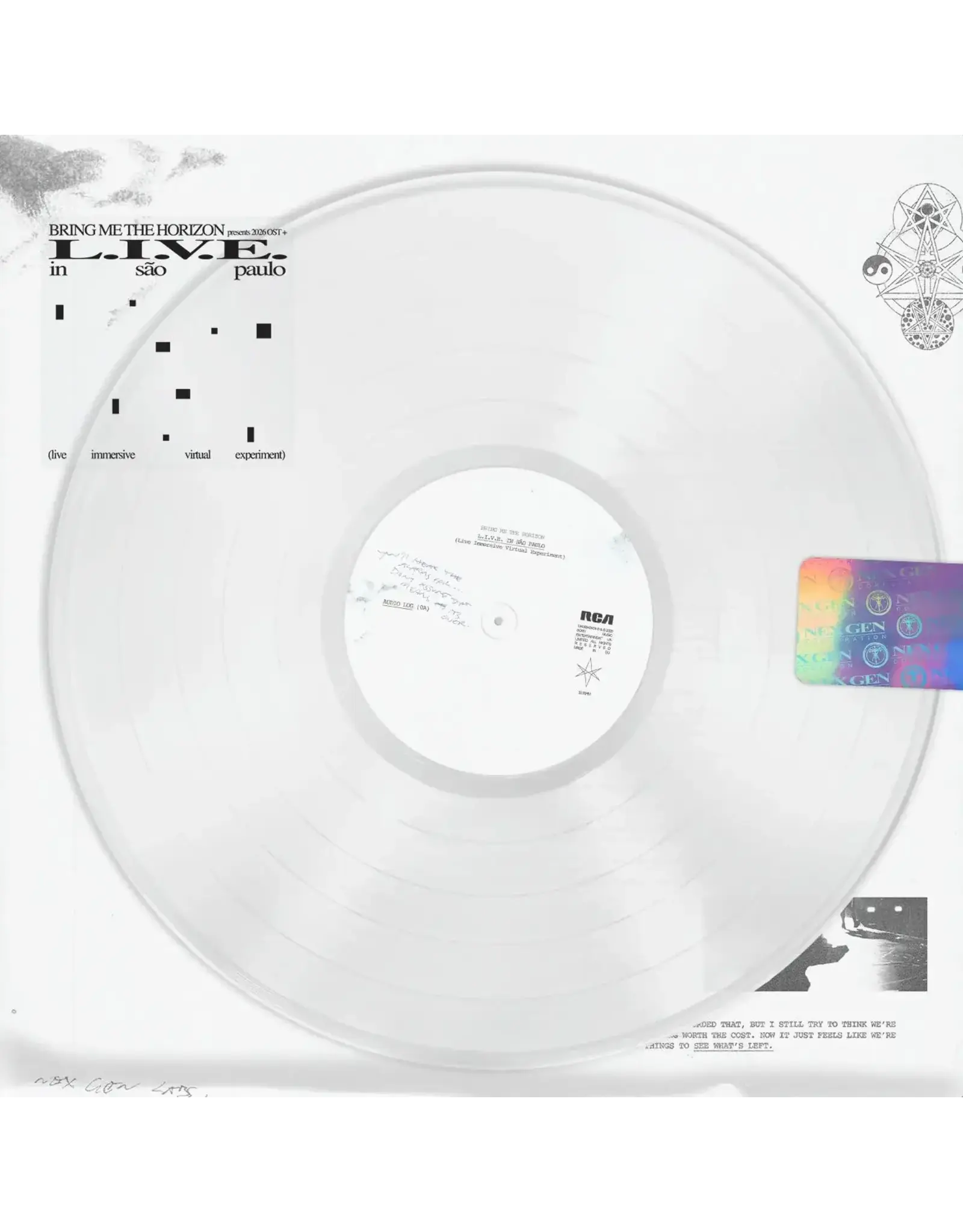 Bring Me The Horizon - L.I.V.E. In São Paulo (Live Immersive Visual Experiment) [Clear Vinyl]