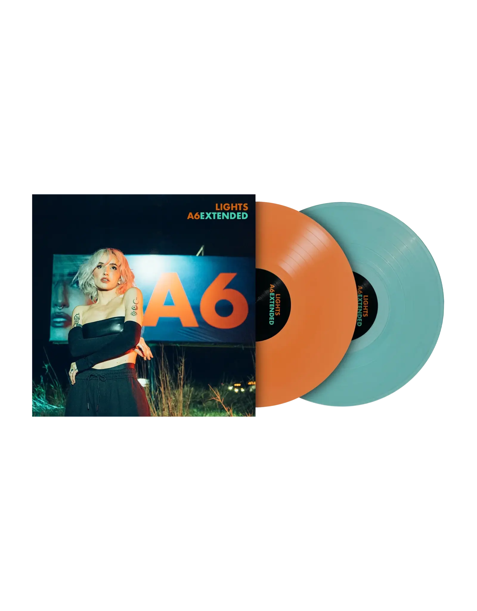Lights - A6 Extended (Orange / Teal Blue Vinyl)
