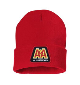 A&A Records & Tapes / Classic Logo Beanie (Red)