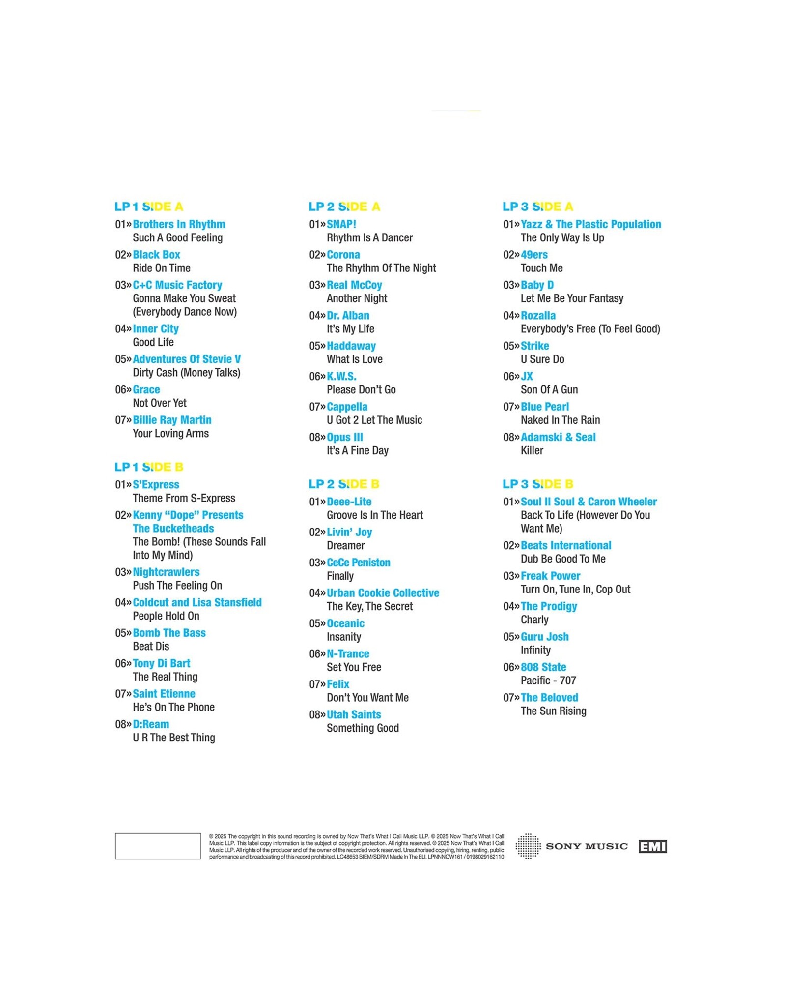 Various Artists - Now That's What I Call An Era: Such A Good Feeling 1988-1995 [3LP]