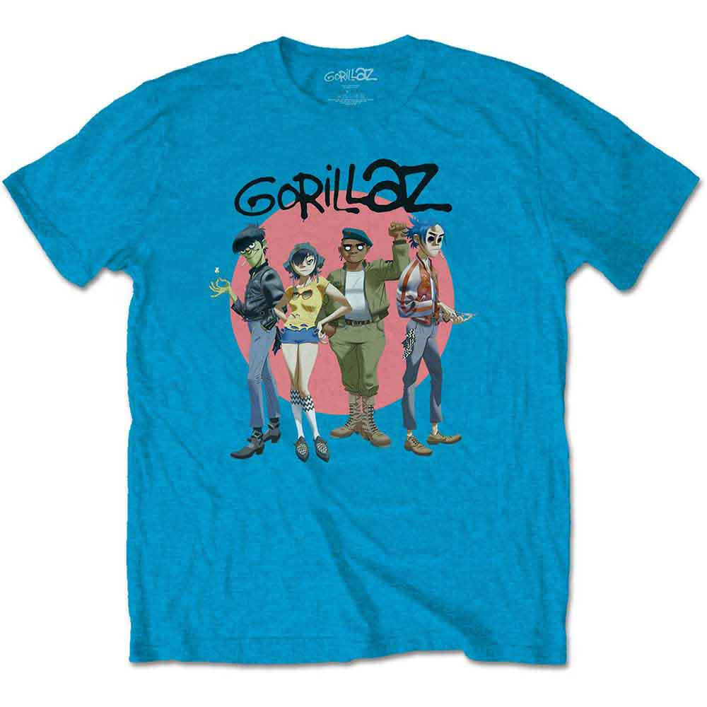 Gorillaz Group Shot Sunset T Shirt Pop Music gorillaz-group-shot-sunset-t-shirt-pop-music