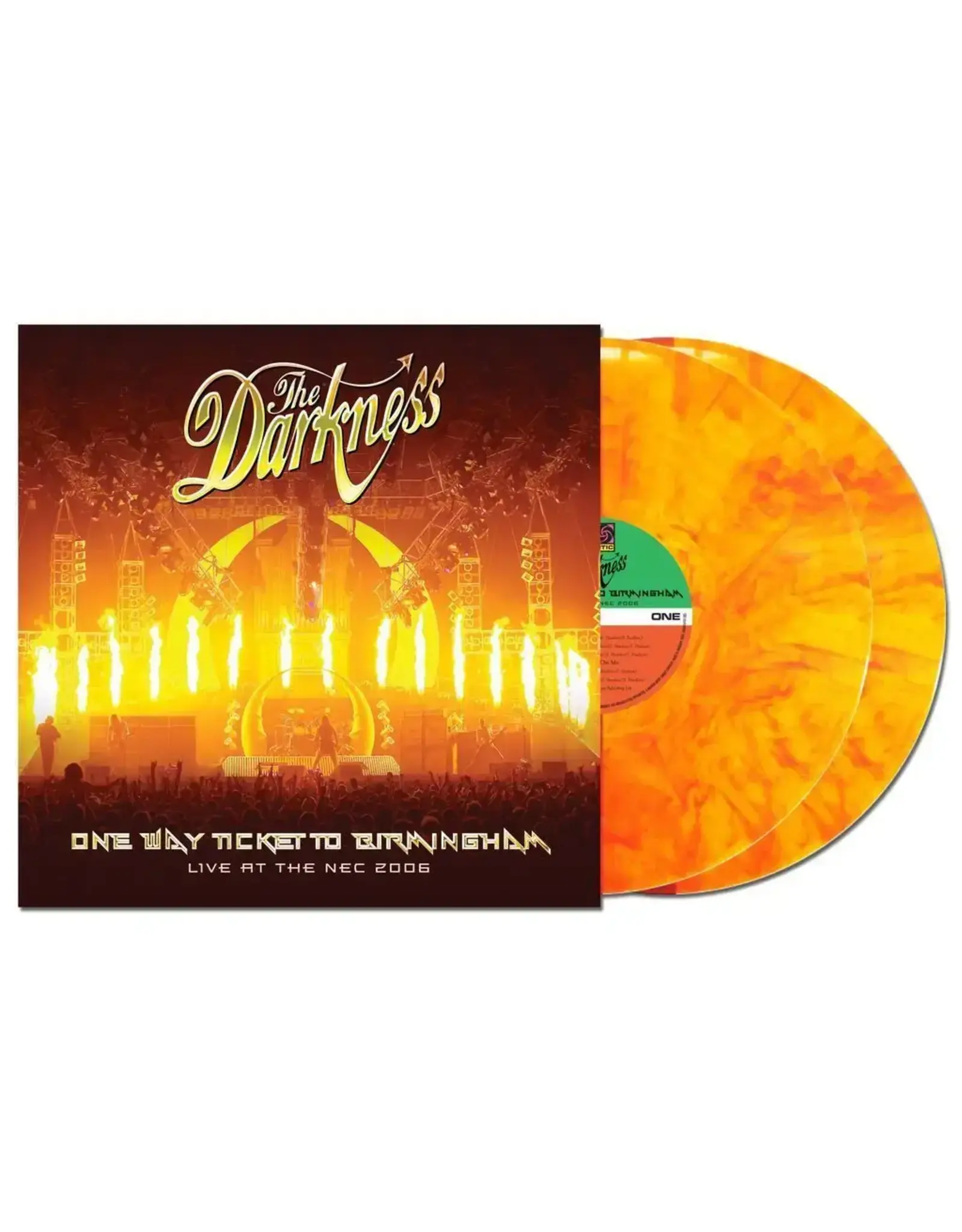 The Darkness - One Way Ticket To Birmingham: Live At The NEC, Birmingham, February 19, 2006 (Record Store Day) [Red & Yellow Marble Vinyl]