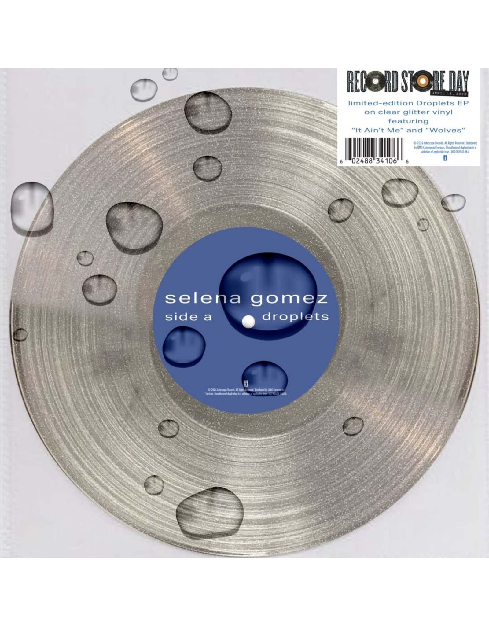 Selena Gomez - Droplets EP (Record Store Day) [Glitter Clear Vinyl]