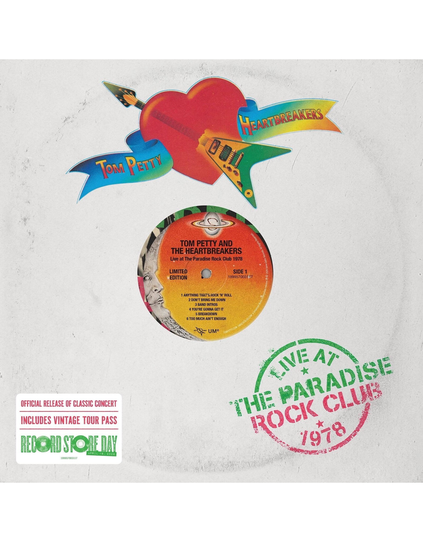 Tom Petty & The Heartbreakers - July 16, 1978: Paradise Theater, Boston, MA (Record Store Day) [Splatter Vinyl]