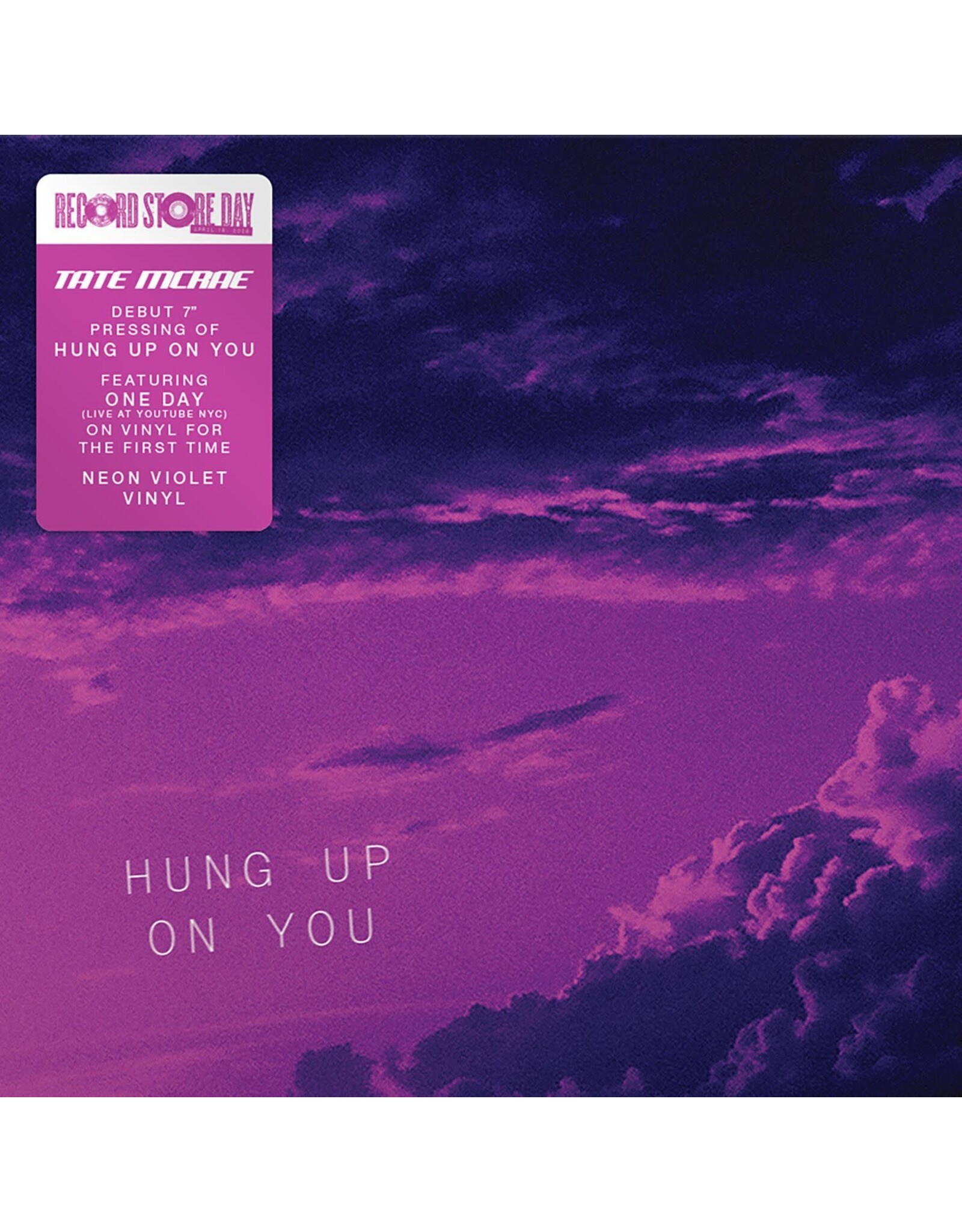Tate McRae - Hung Up On You / One Day (Record Store Day) [7" Violet Vinyl]