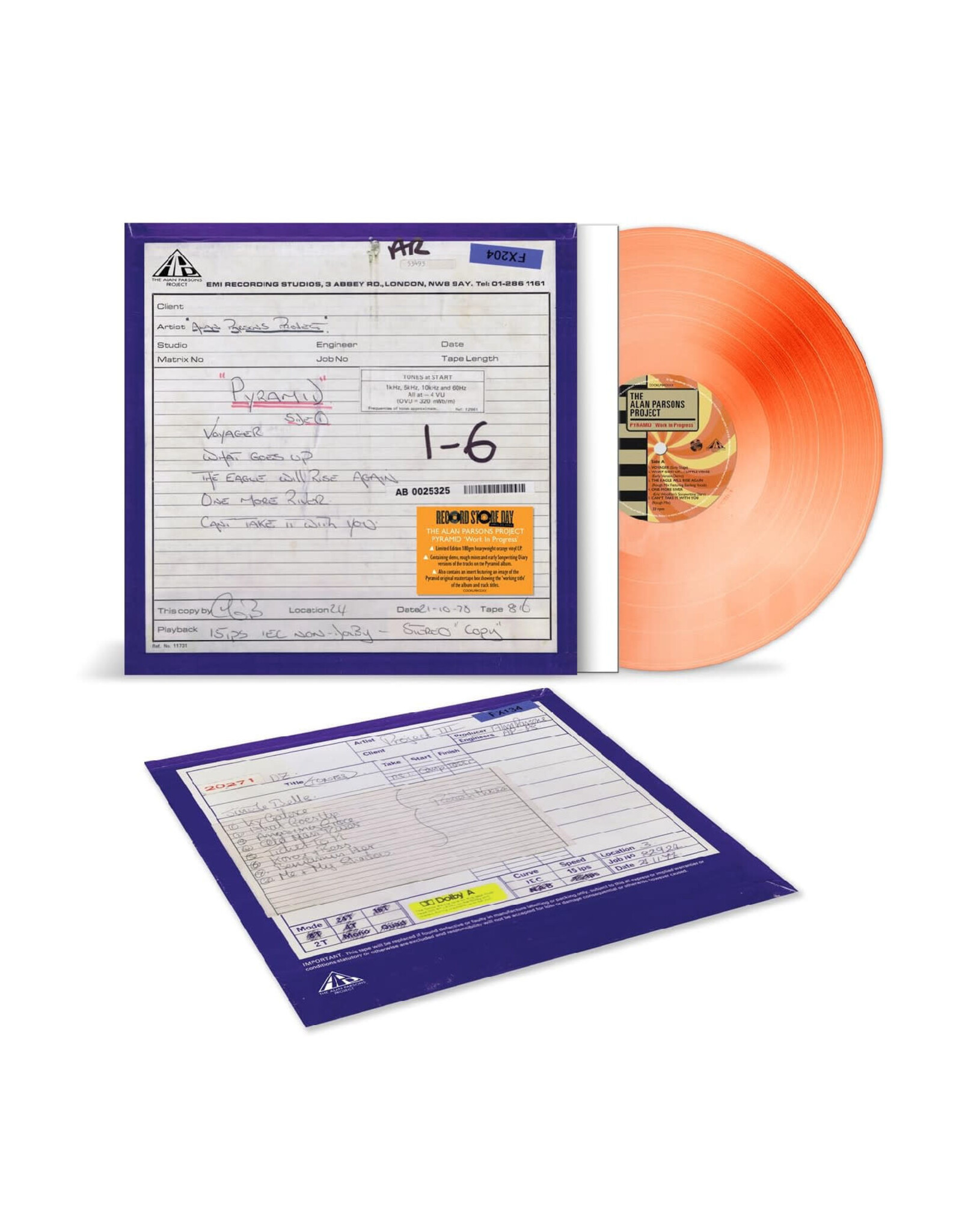 Alan Parsons Project - Pyramid 'Work In Progress' (Orange Vinyl) [RSD]