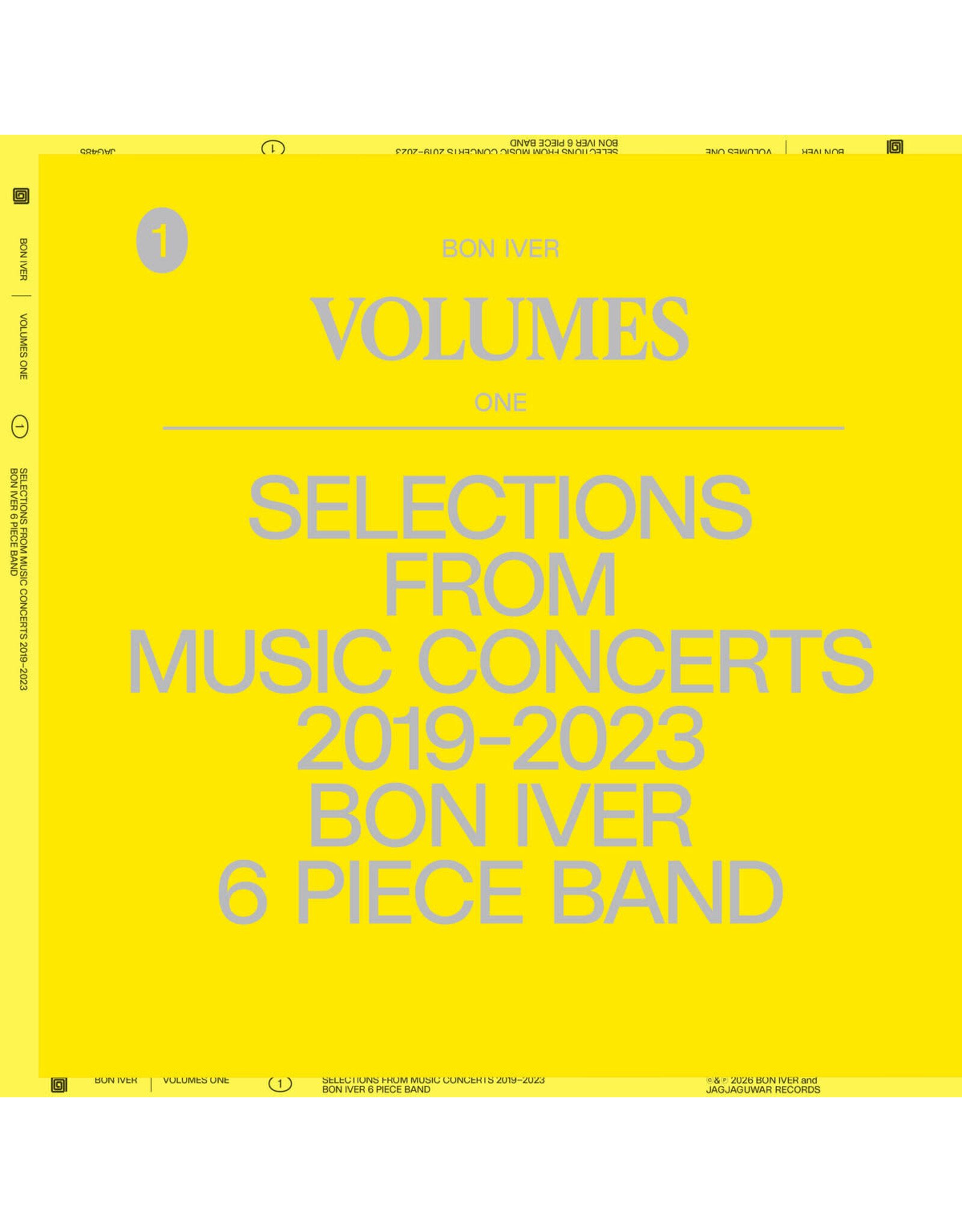 Bon Iver - VOLUMES: ONE - Selections From Music Concerts 2019-2023