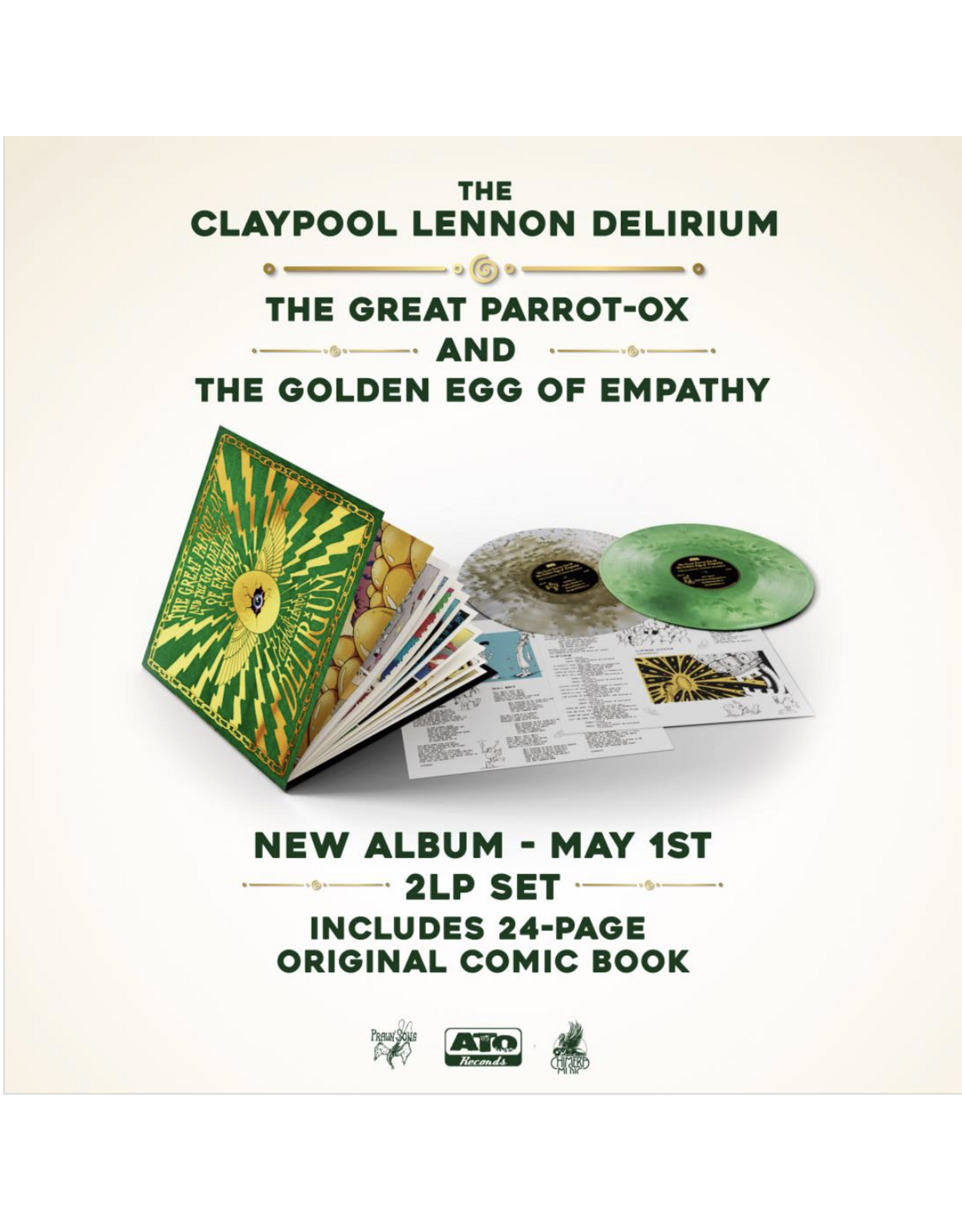 Claypool Lennon Delirium - The Great Parrot-Ox & The Golden Egg of Empathy (Gold / Green VInyl)