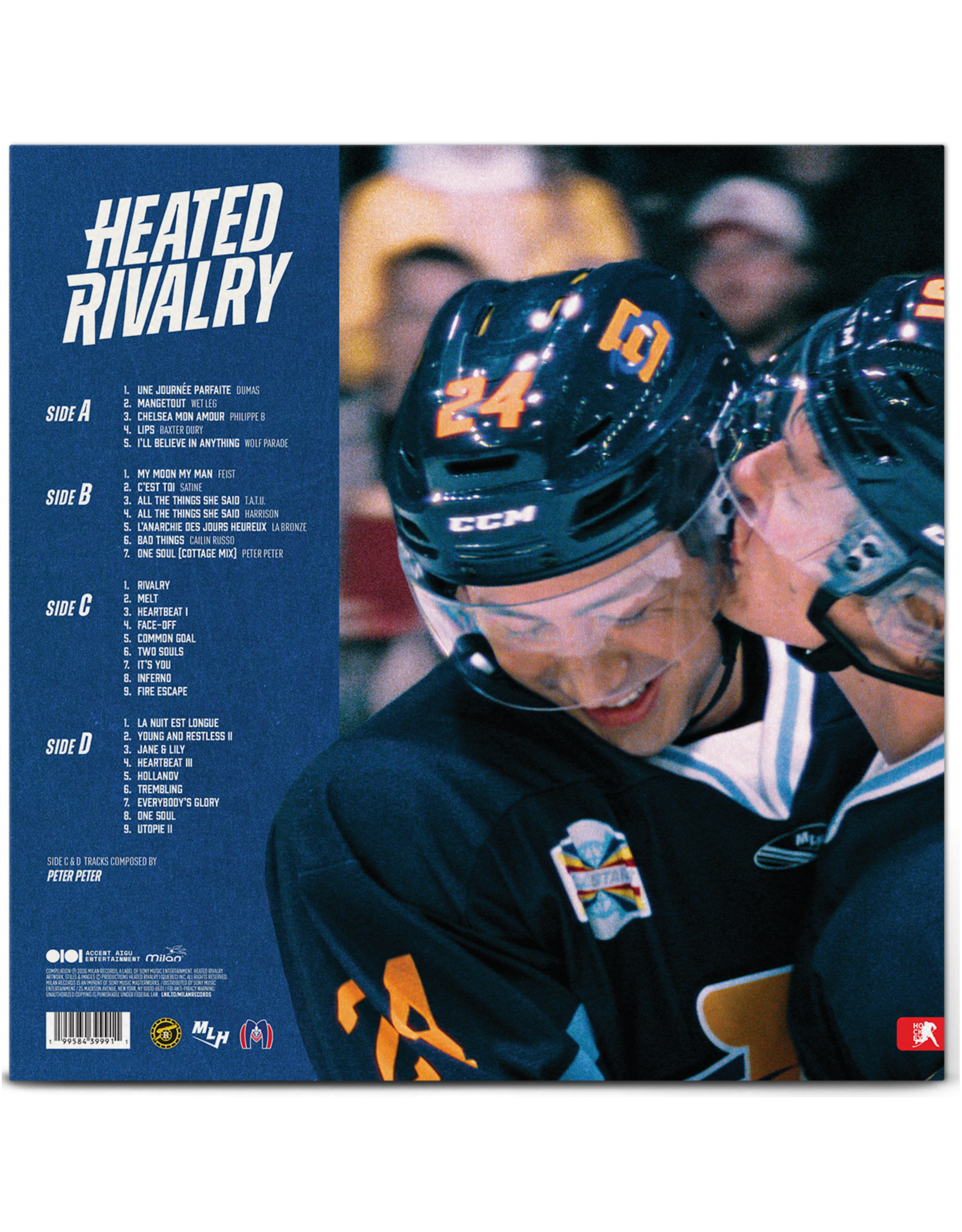 Various - Heated Rivalry (Music From The Series) [Montreal Metros Blue / Red & Boston Raiders Black / Yellow Vinyl)