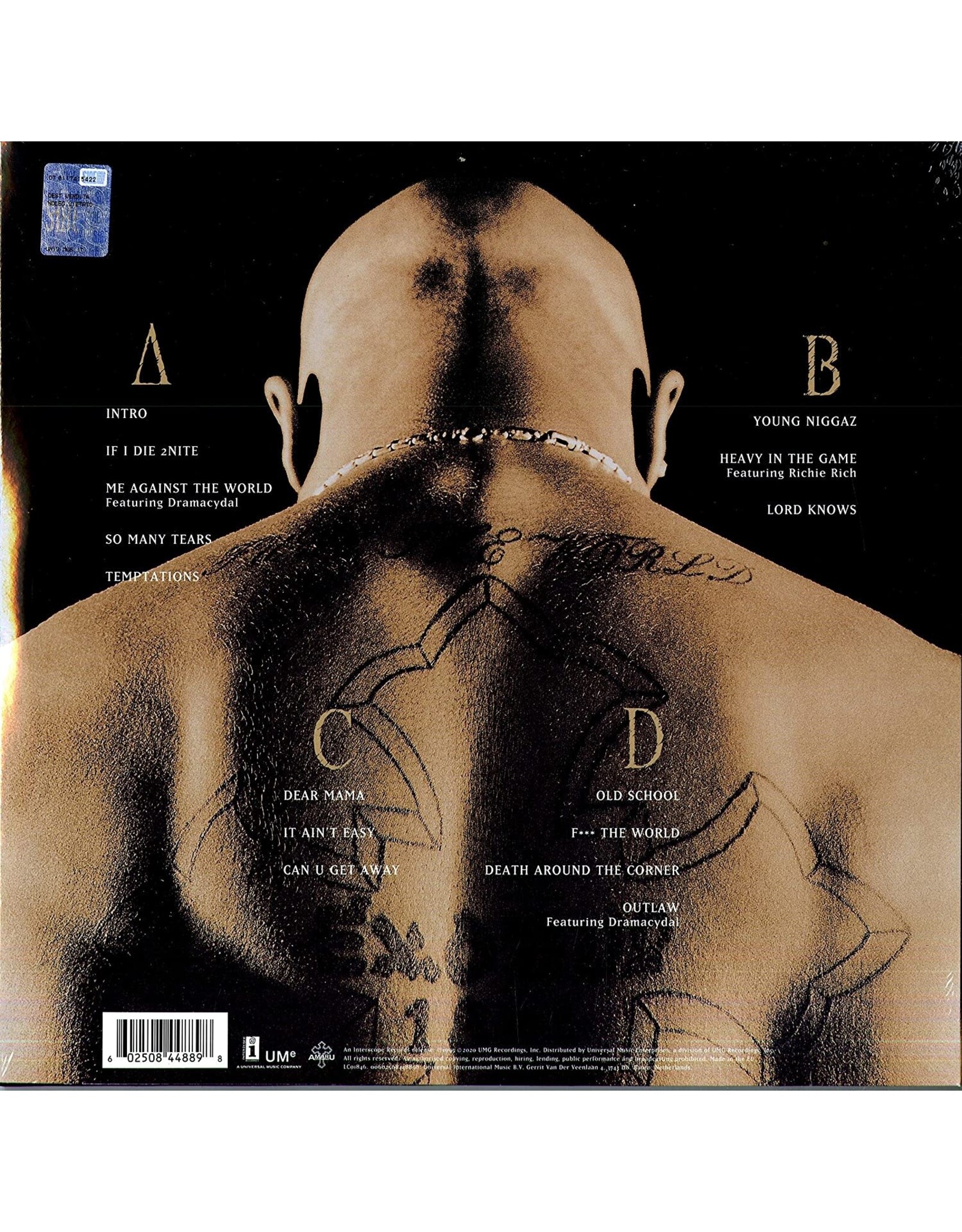 2Pac - Me Against The World (30th Anniversary) [Midnight Mist Vinyl]