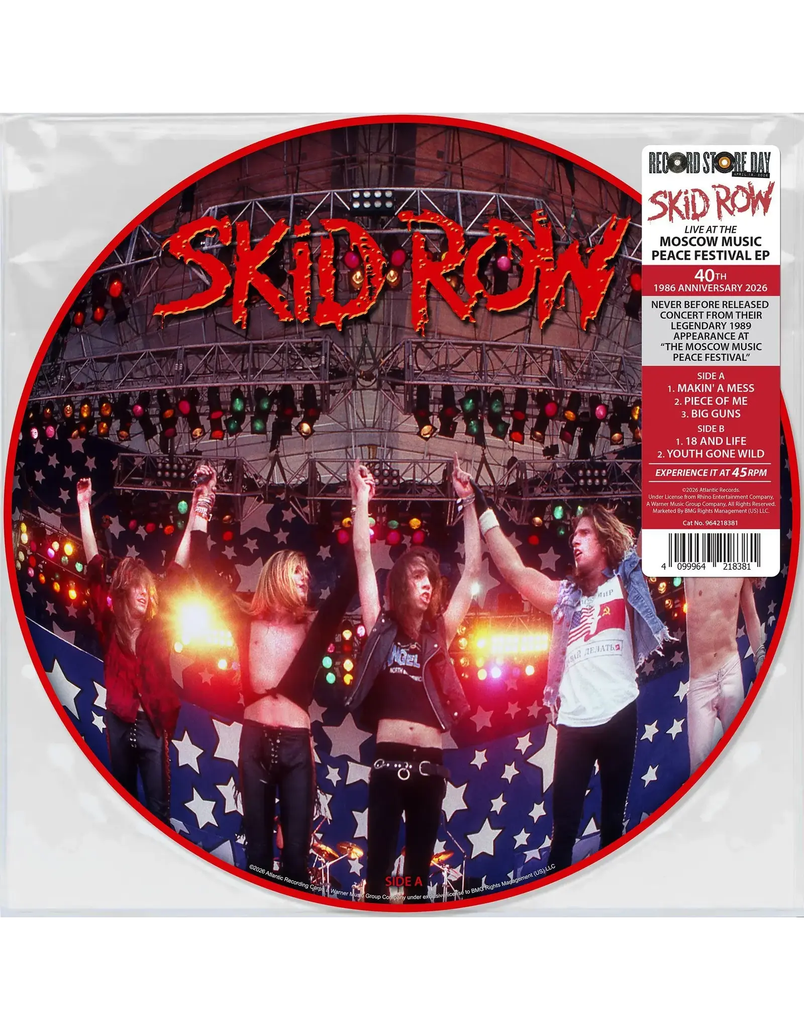 Skid Row - Live At The Moscow Music Peace Festival (Record Store Day) [Picture Disc]