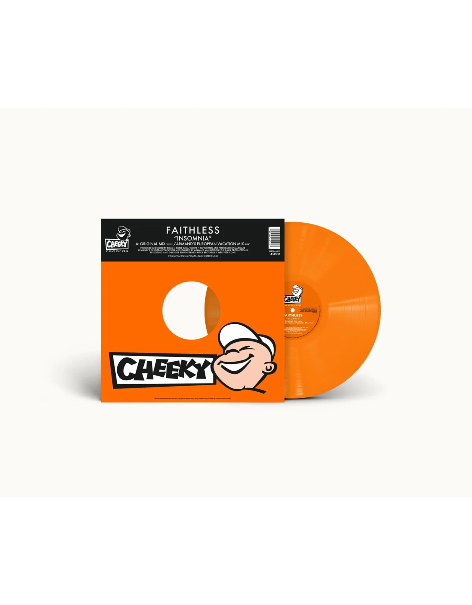 Faithless - Insomnia (12" Single) [30th Anniversary] (Orange Vinyl)