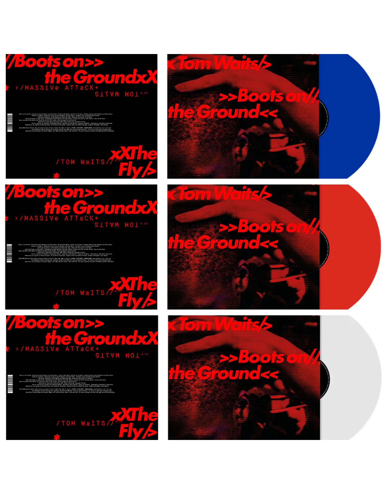Massive Attack & Tom Waits - Boots On The Ground EP (Colour Vinyl)