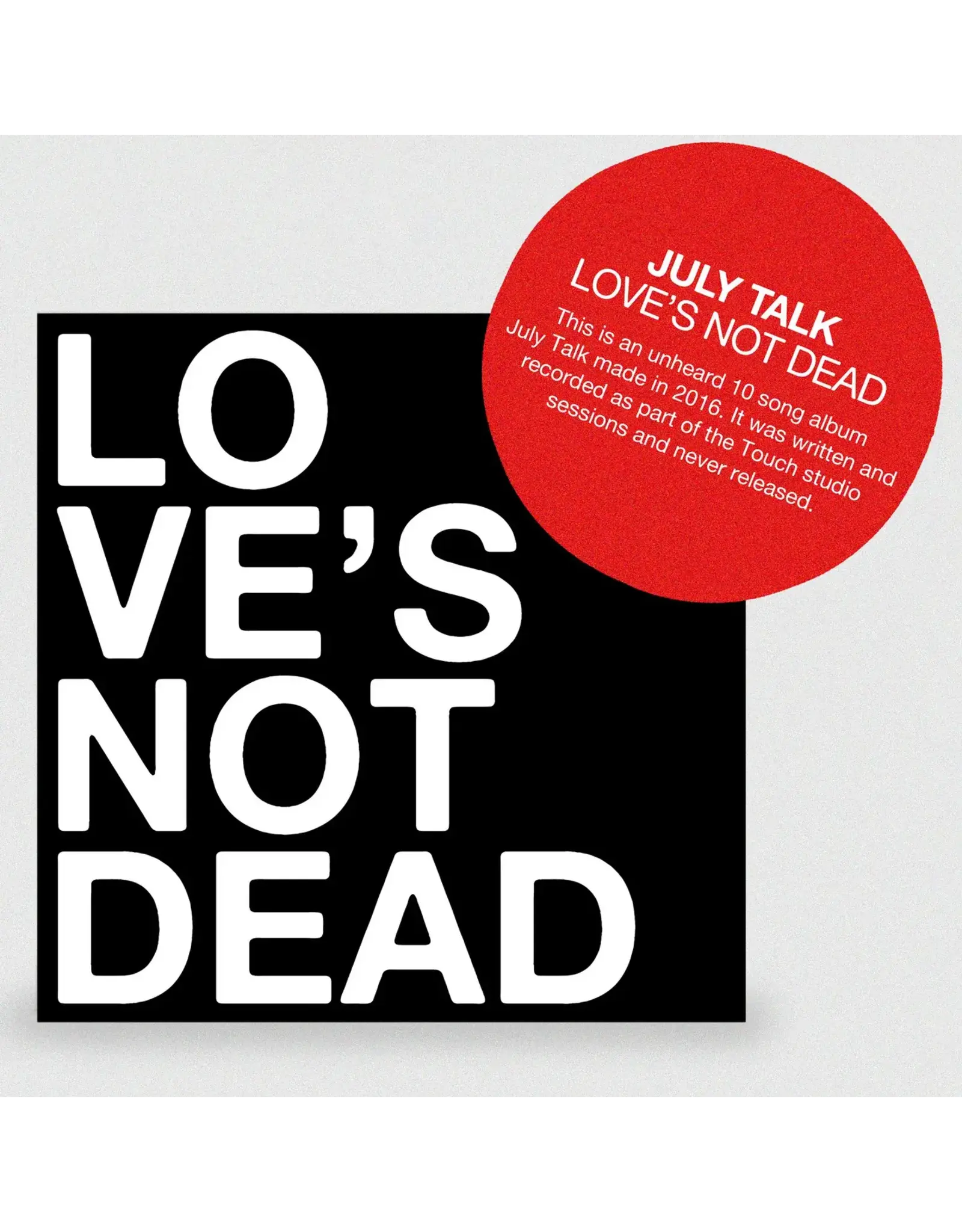July Talk - Touch X / Love's Not Dead (Red Vinyl)