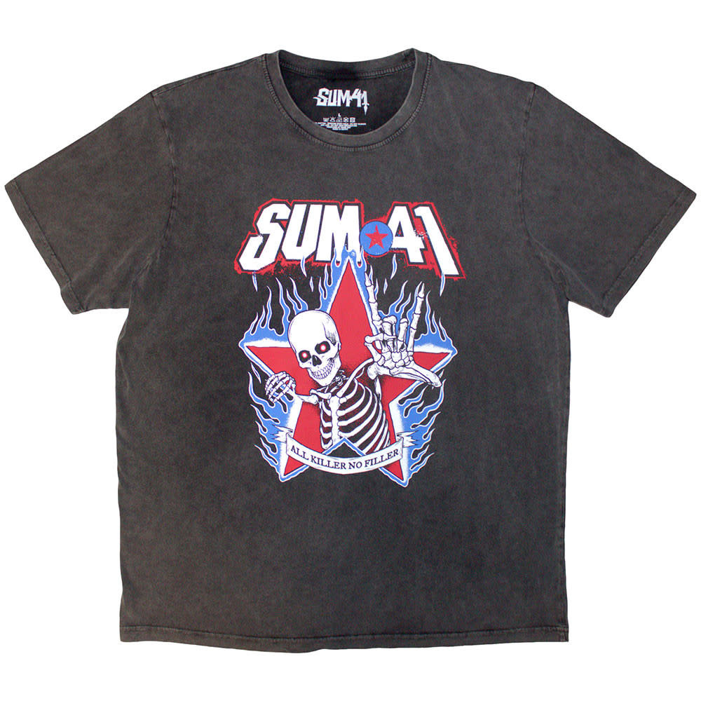 SUM 41 - All Killer No Filler Premium Stonewash T-Shirt - Pop Music