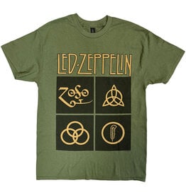 Led Zeppelin / ZoSo Symbols Squares Tee