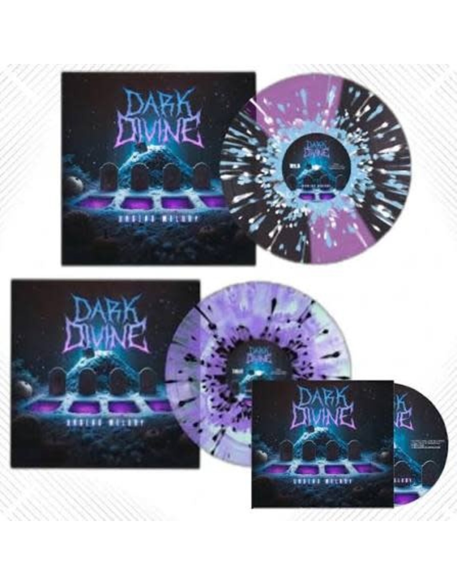 Dark Divine - Undead Melody (Blue and Violet Splatter Vinyl)