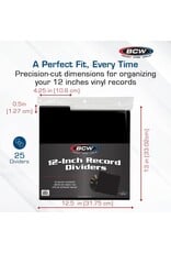 BCW / Vinyl Record Dividers (25 pack)