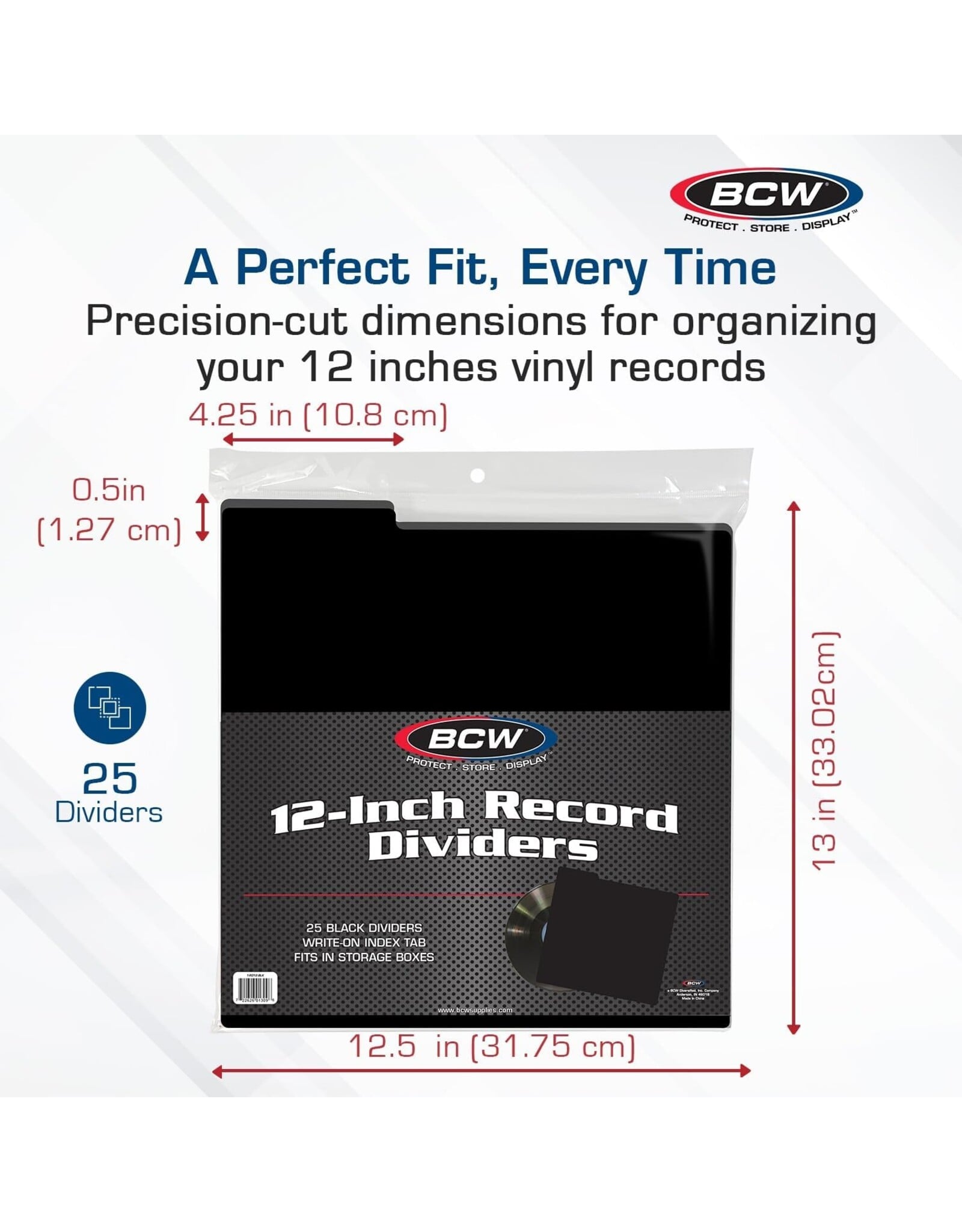 BCW / Vinyl Record Dividers (25 pack)