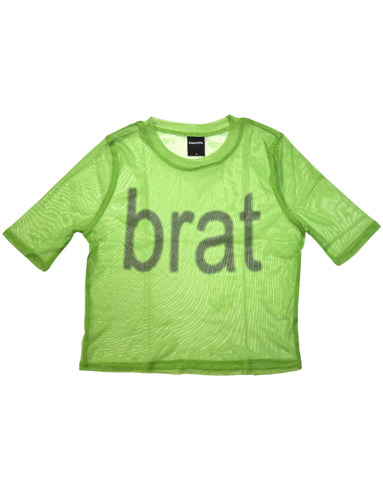 Charli XCX / Brat Mesh Women's Crop Top Tee