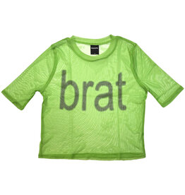 Charli XCX / Brat Mesh Women's Crop Top Tee